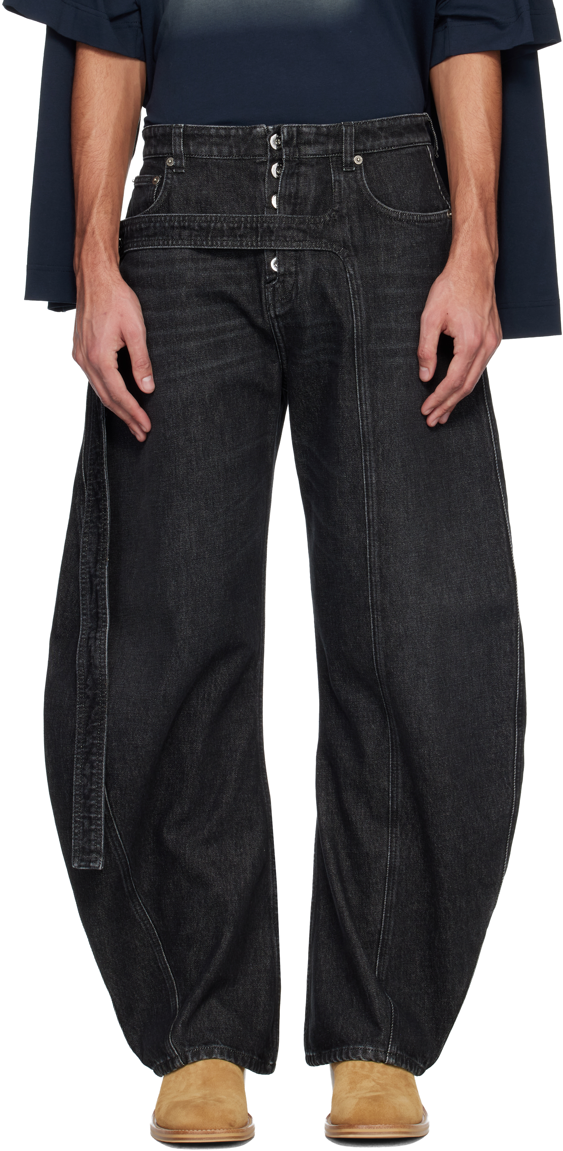 Jean Paul Gaultier　ストレッチデニム サルエル イージーパンツ Jean Paul Gaultier ストレッチデニム サルエル イージーパンツ