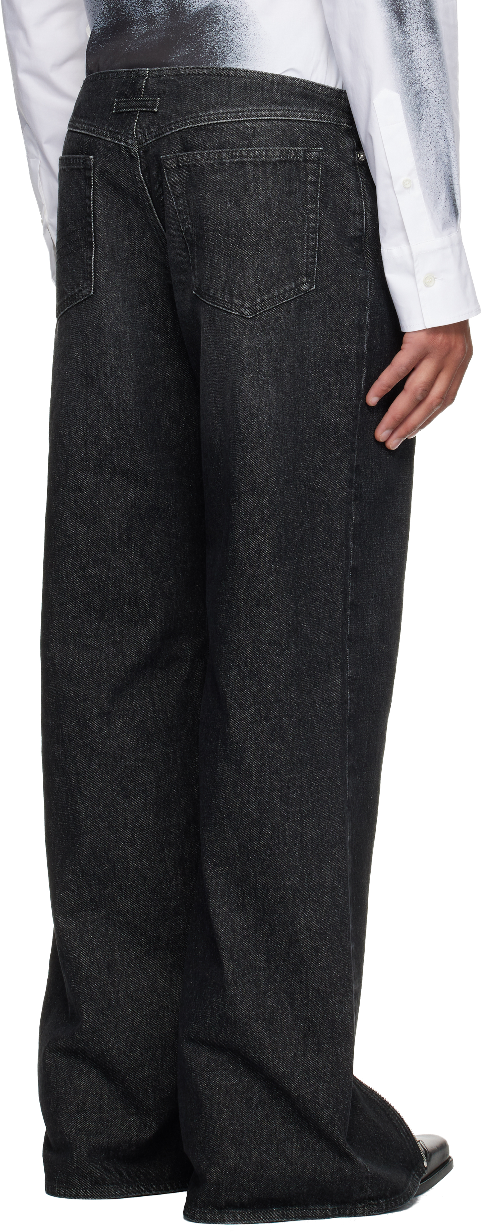 Jean Paul Gaultier Black Zipped Jeans