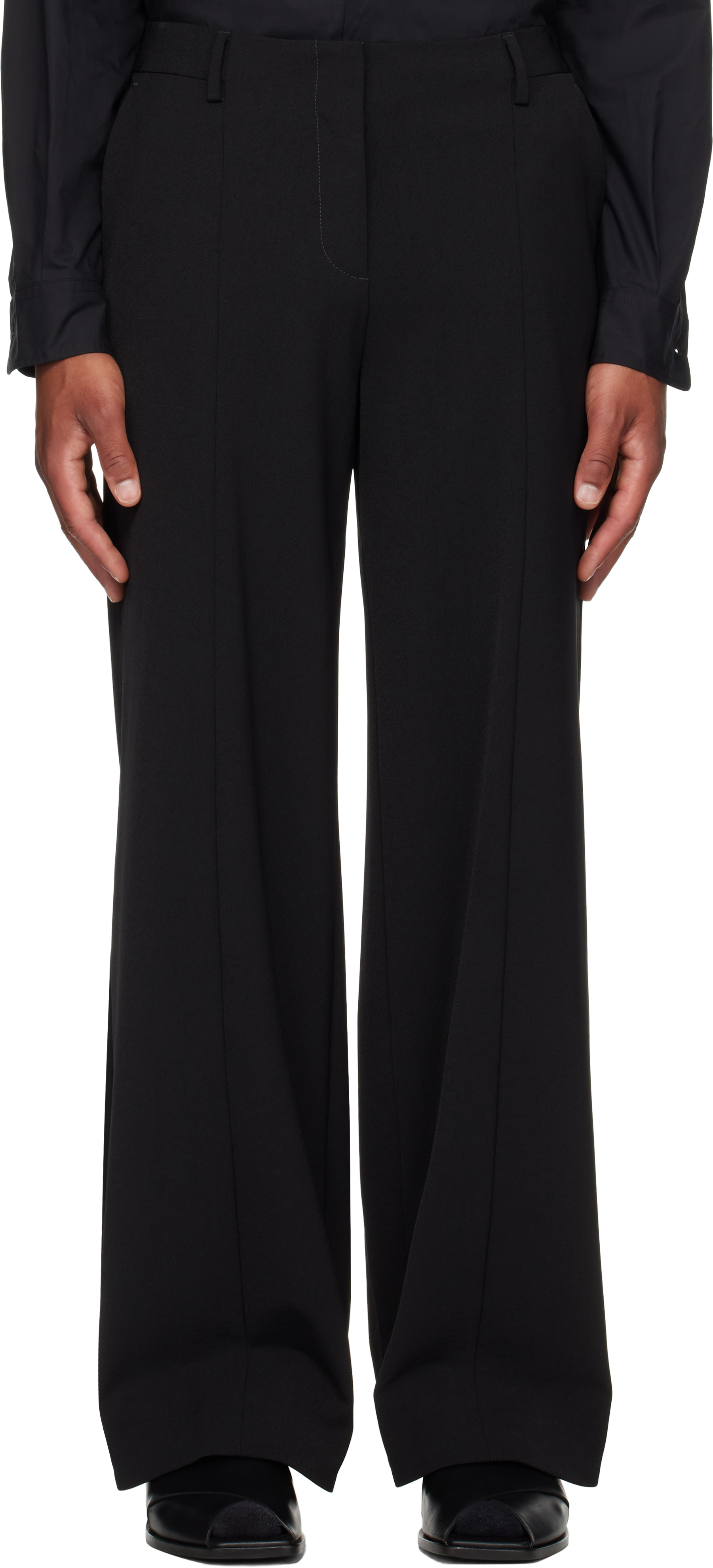 Black 'The Stirrup' Trousers