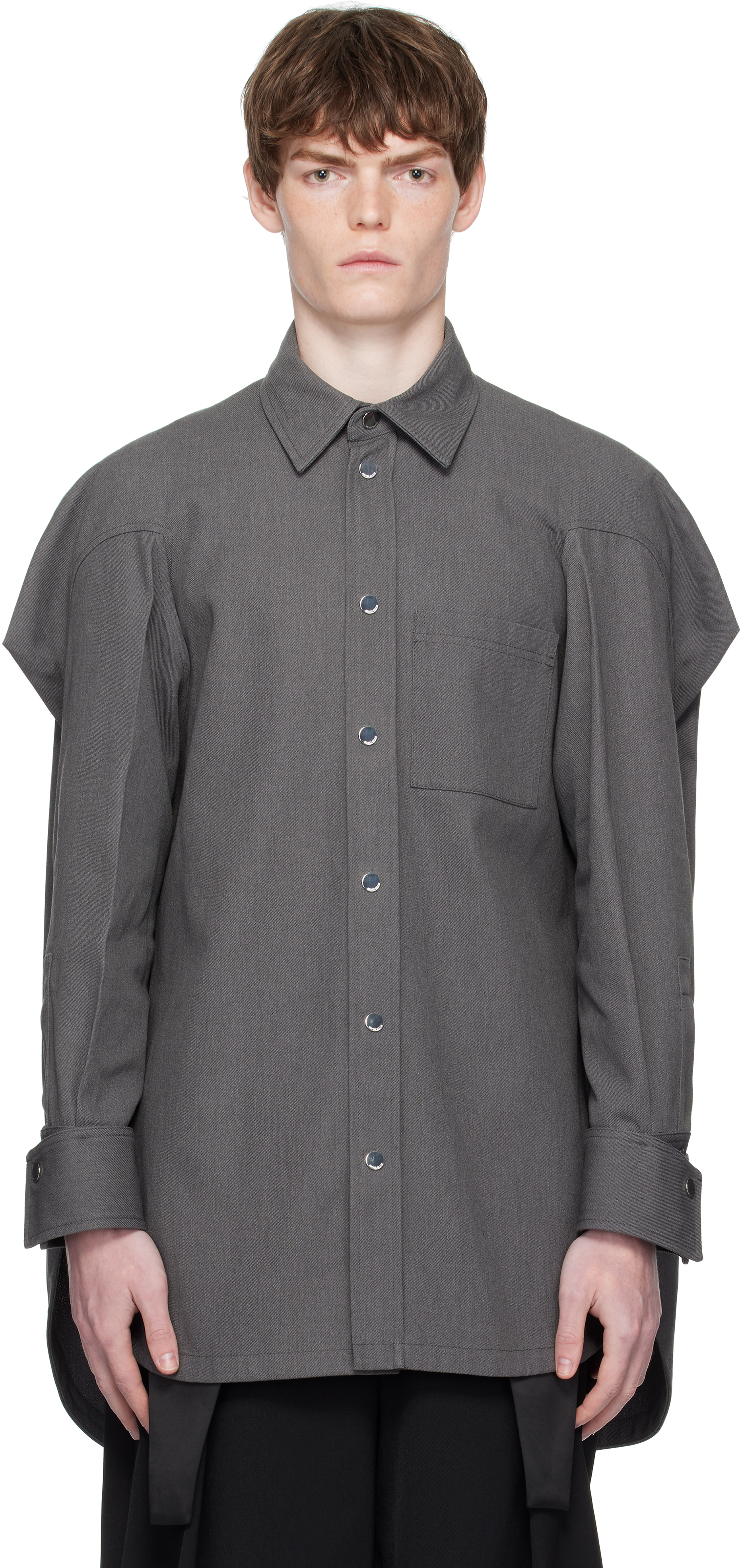 Gray Canvas Shirt