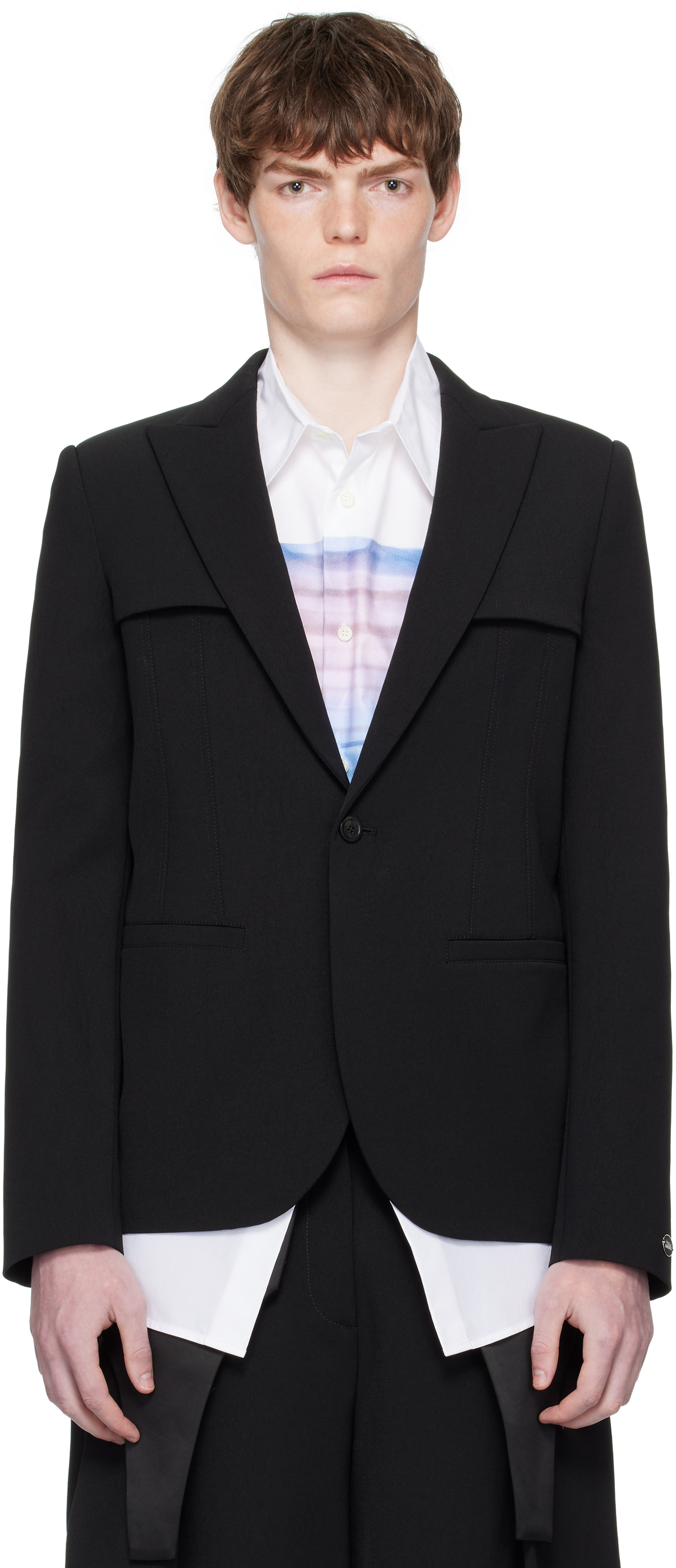 人気ショップ Jean Paul テーラードジャケット ツイル ブラック Gaultier: ジャケット・アウター