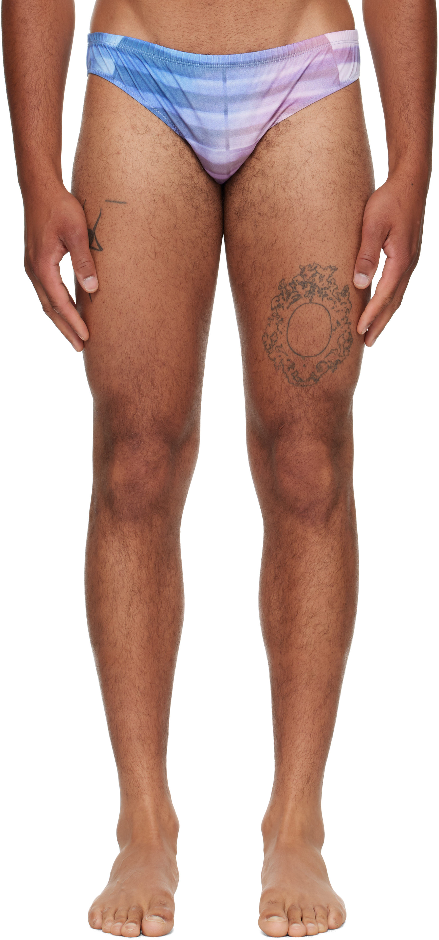 Blue & Pink 'The Air' Swim Briefs