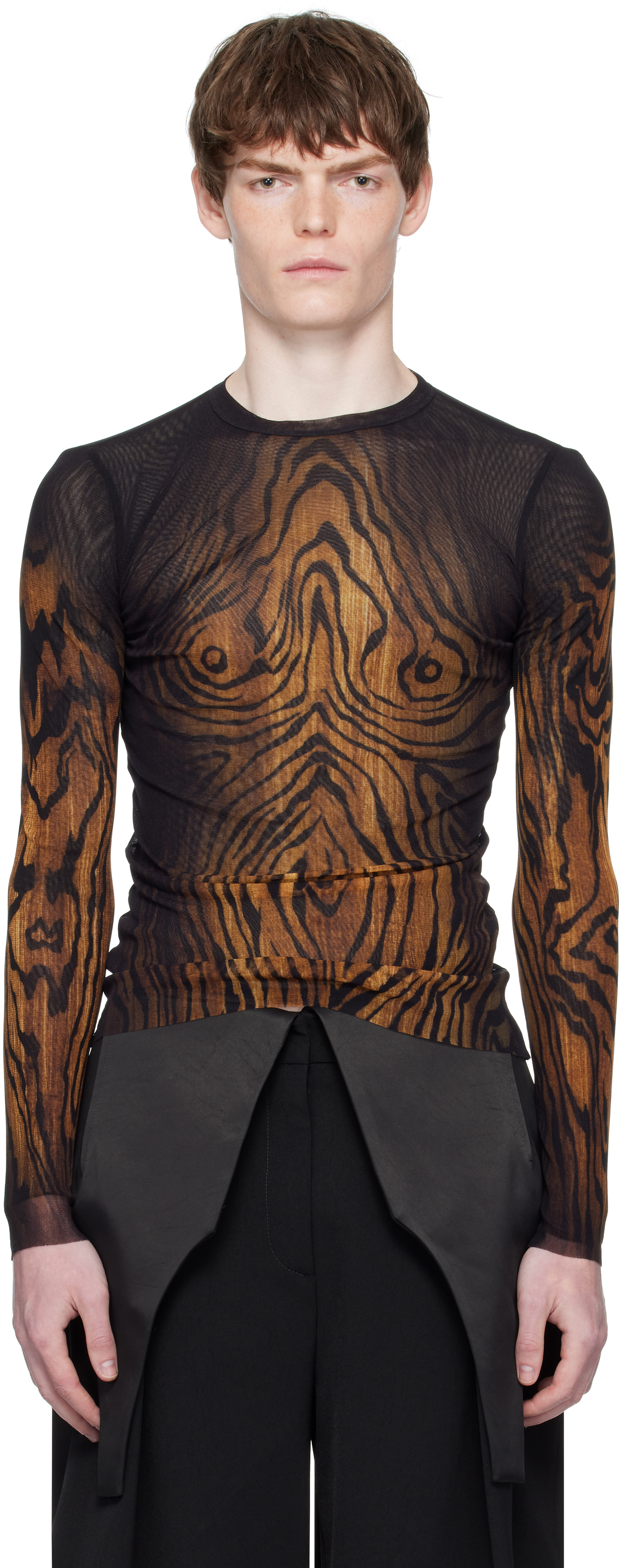 Black & Brown 'The Wood' Top