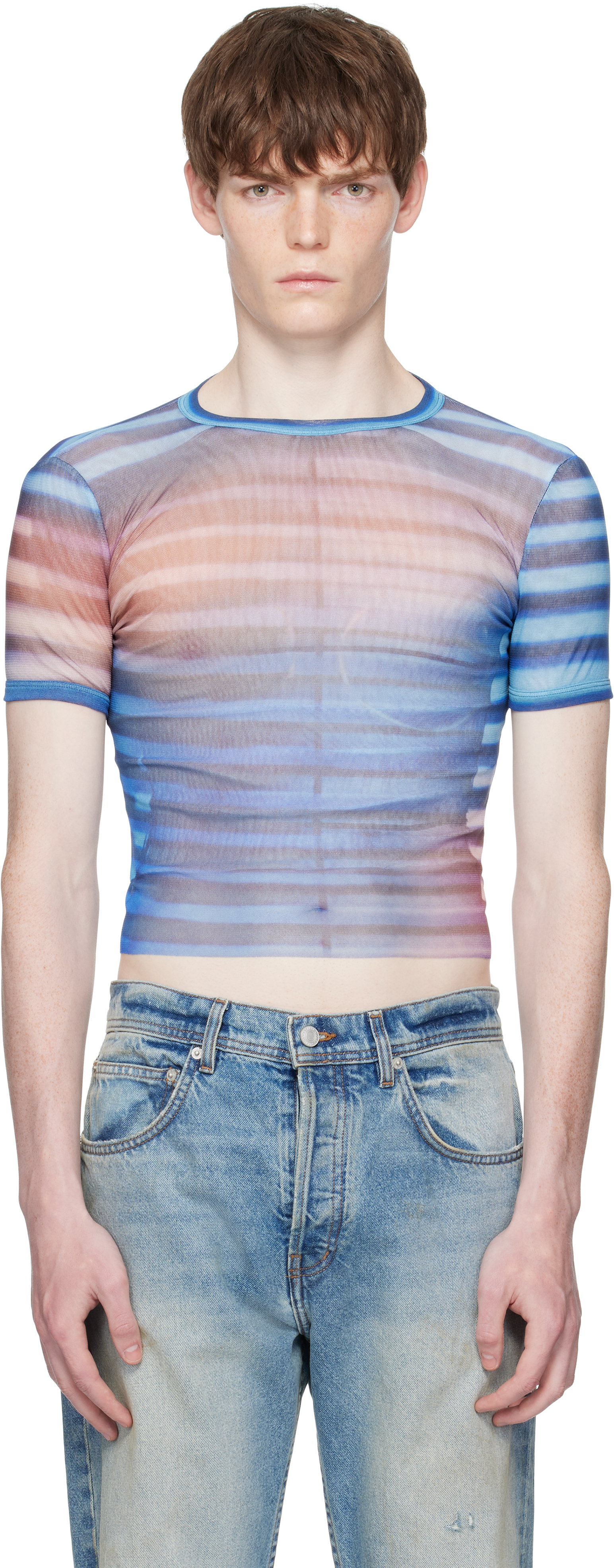 Jean Paul Gaultier Blue 'the Air' Baby T-shirt In Blue