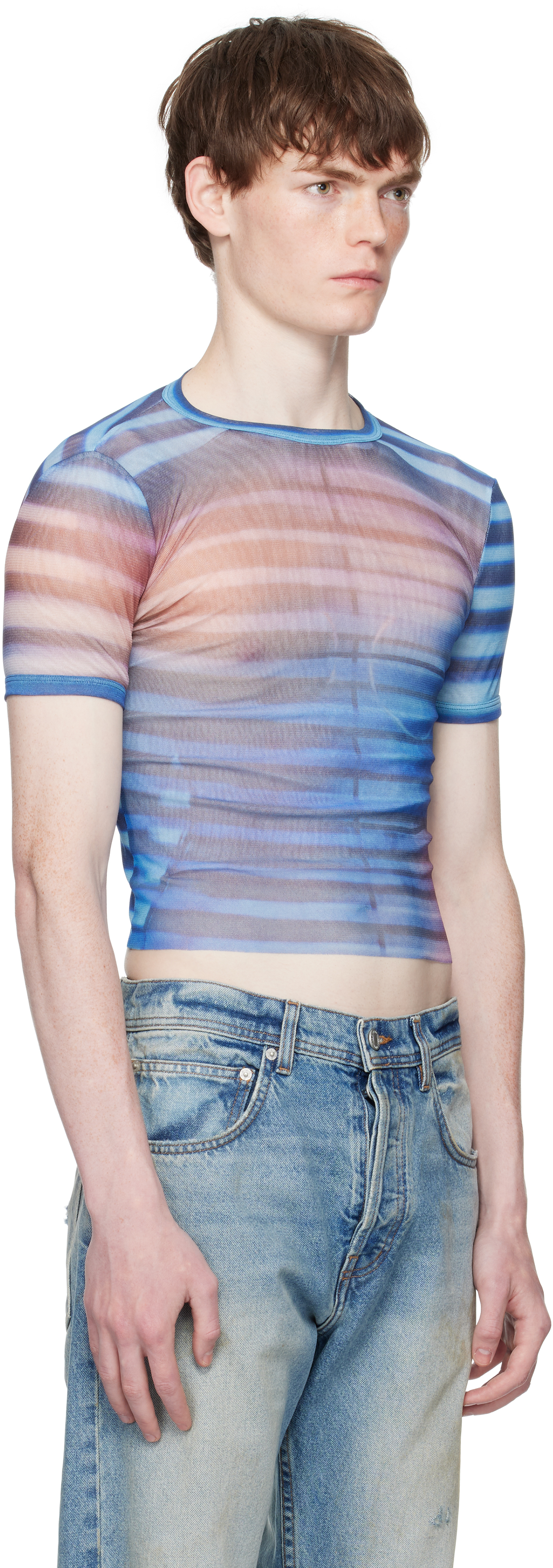 Jean Paul Gaultier Blue 'the Air' Baby T-shirt In Blue