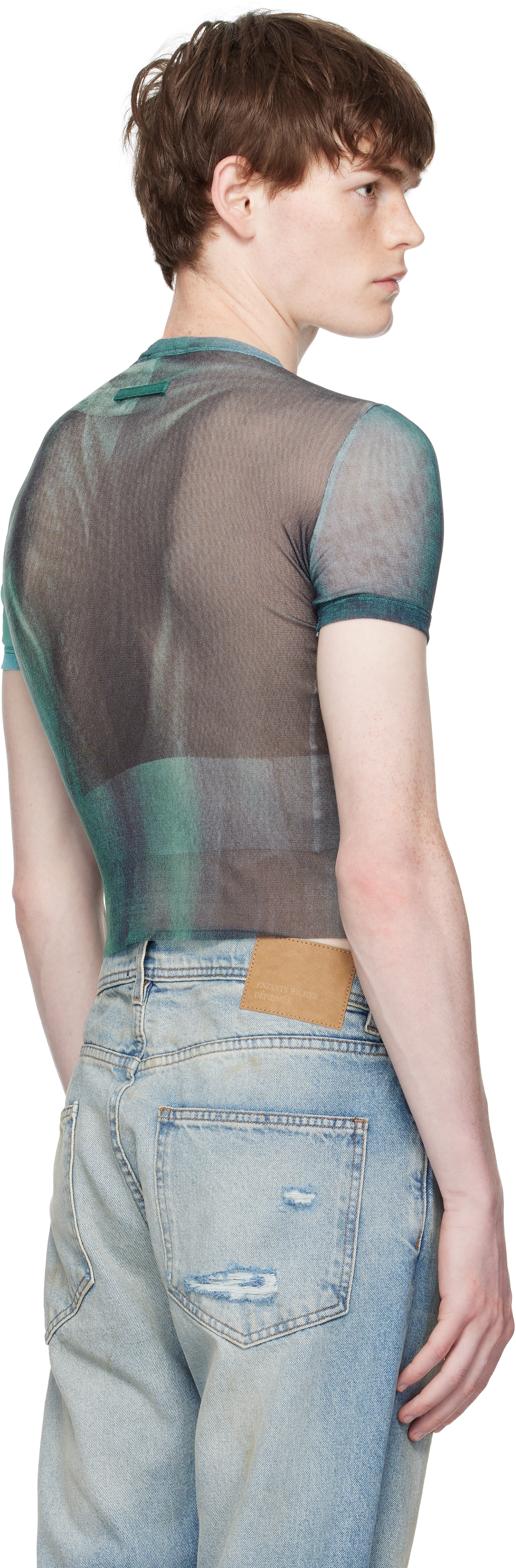 Jean Paul Gaultier Blue 'the Water' Baby T-shirt In Green