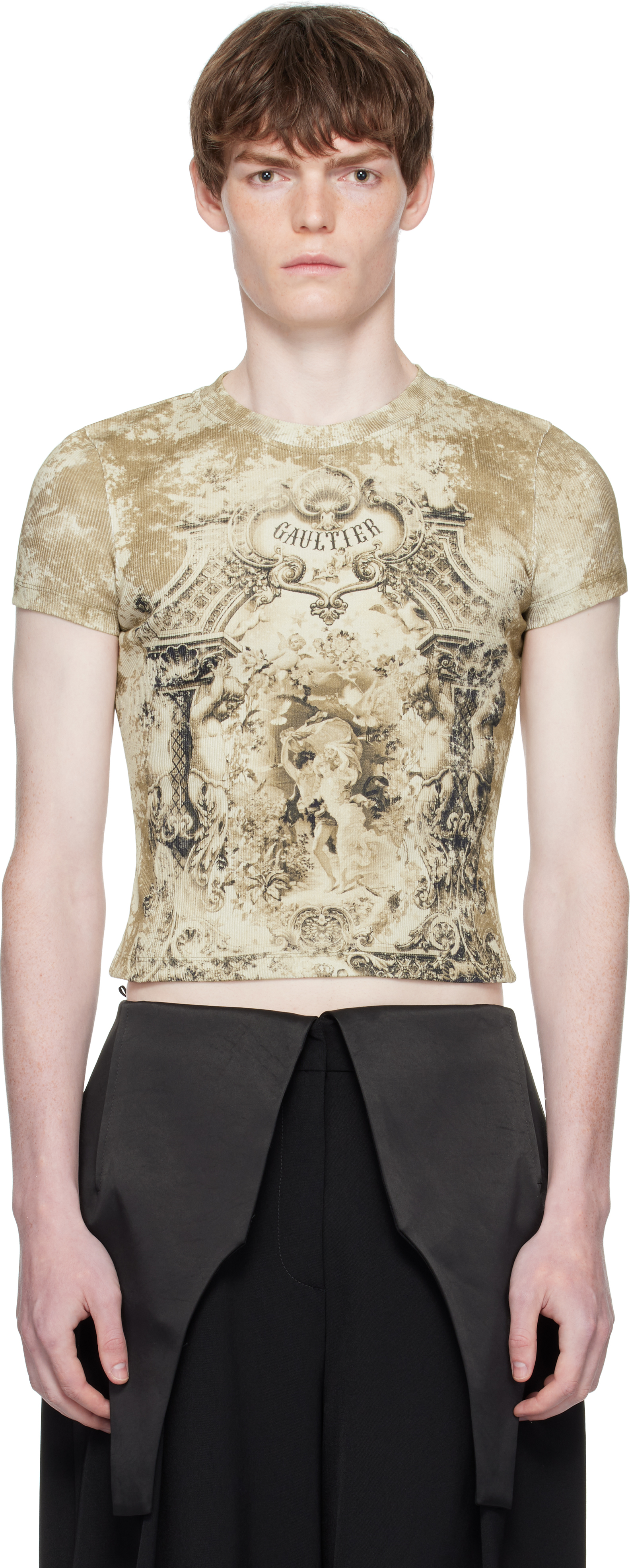 Beige 'The Médaillon' T-shirt