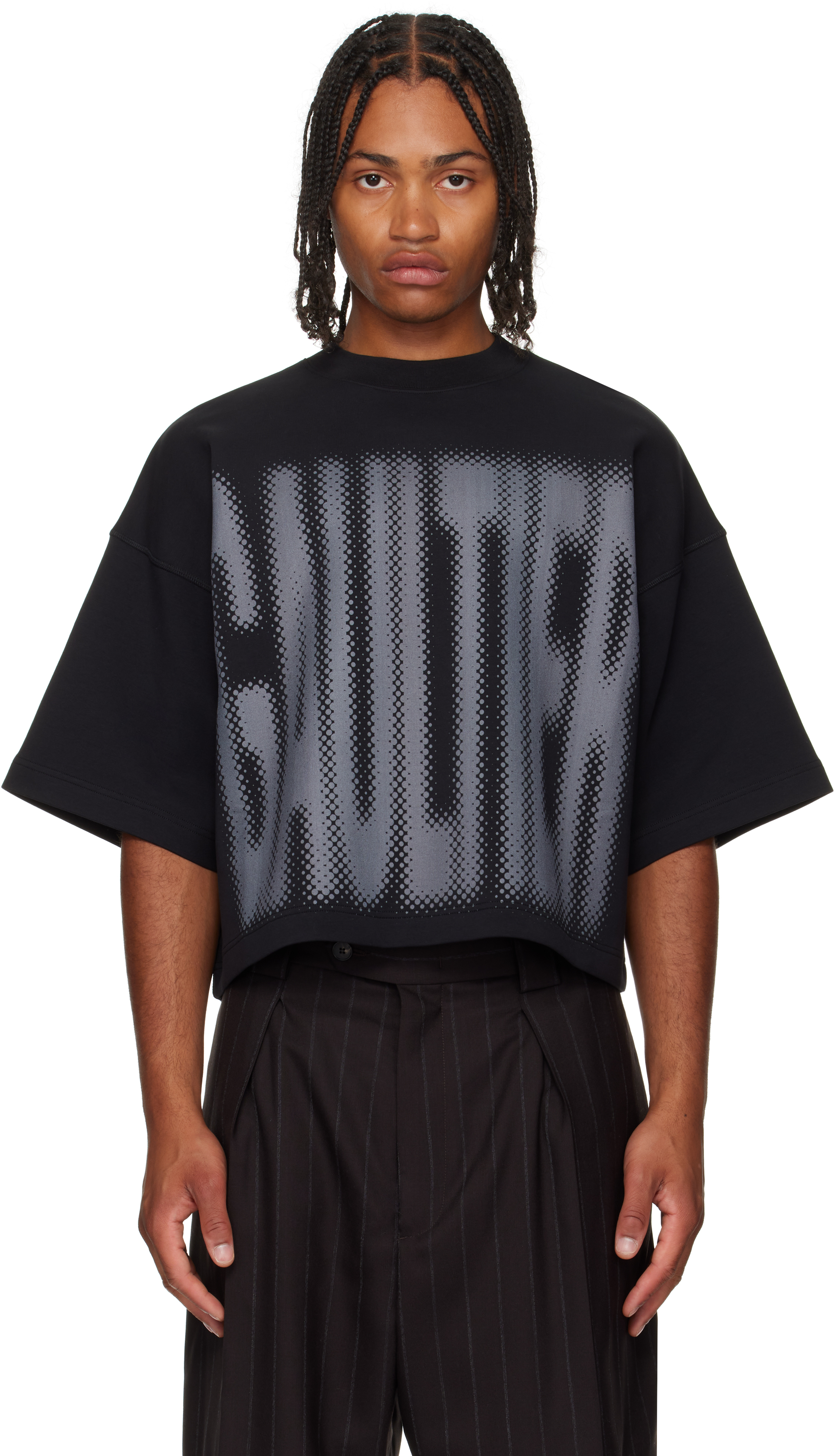 Black 'The Gaultier' Boxy T-shirt