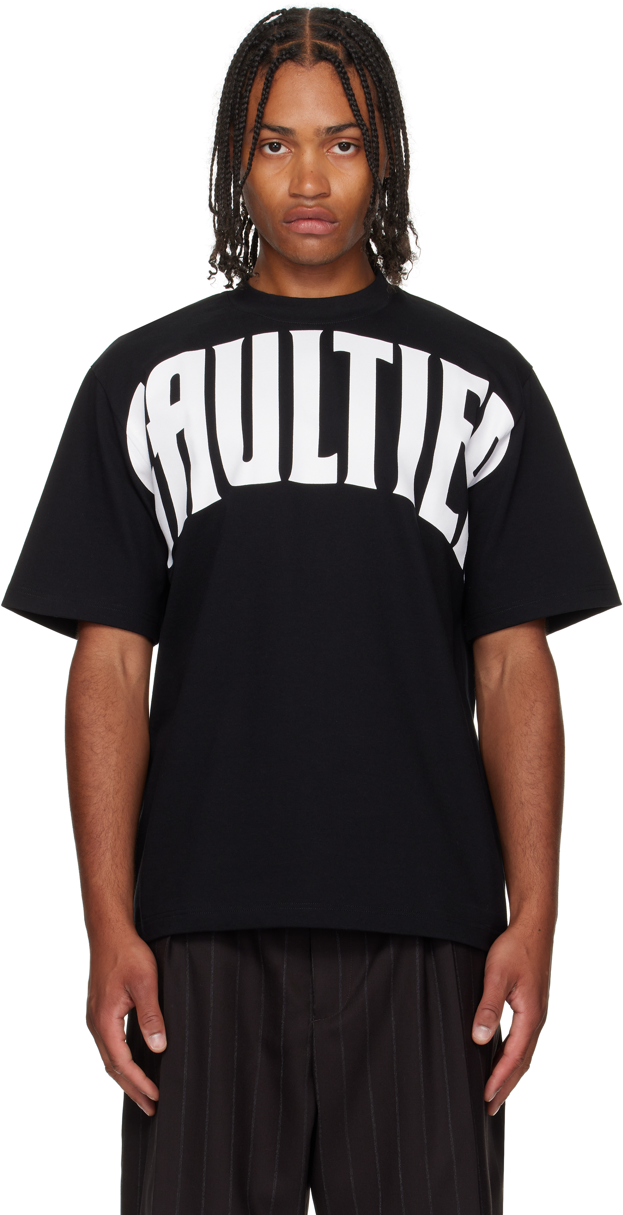 Black 'The Large Gaultier' T-shirt