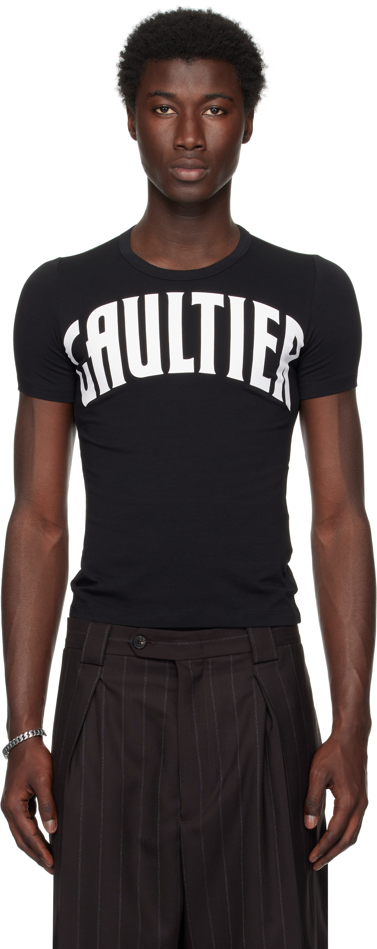 Black 'The Gaultier' T-shirt by Jean Paul Gaultier on Sale