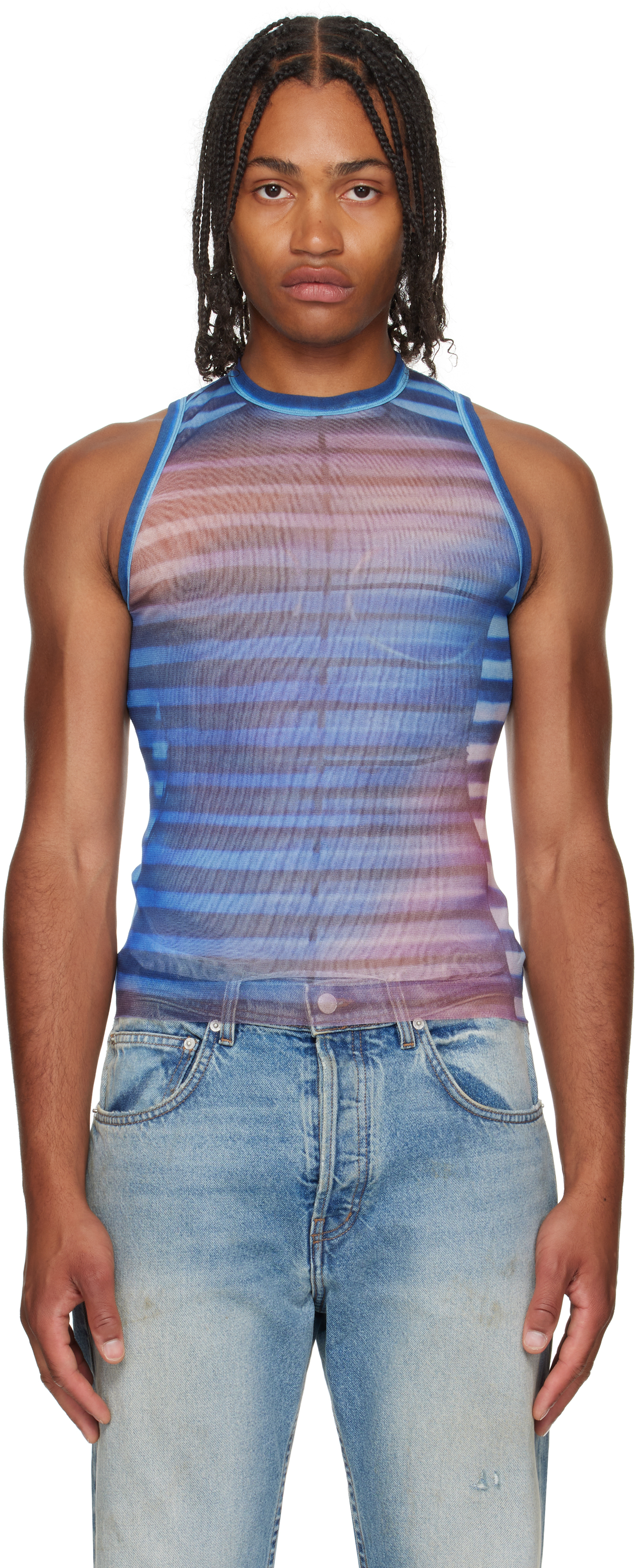 Blue 'The Air' Tank Top