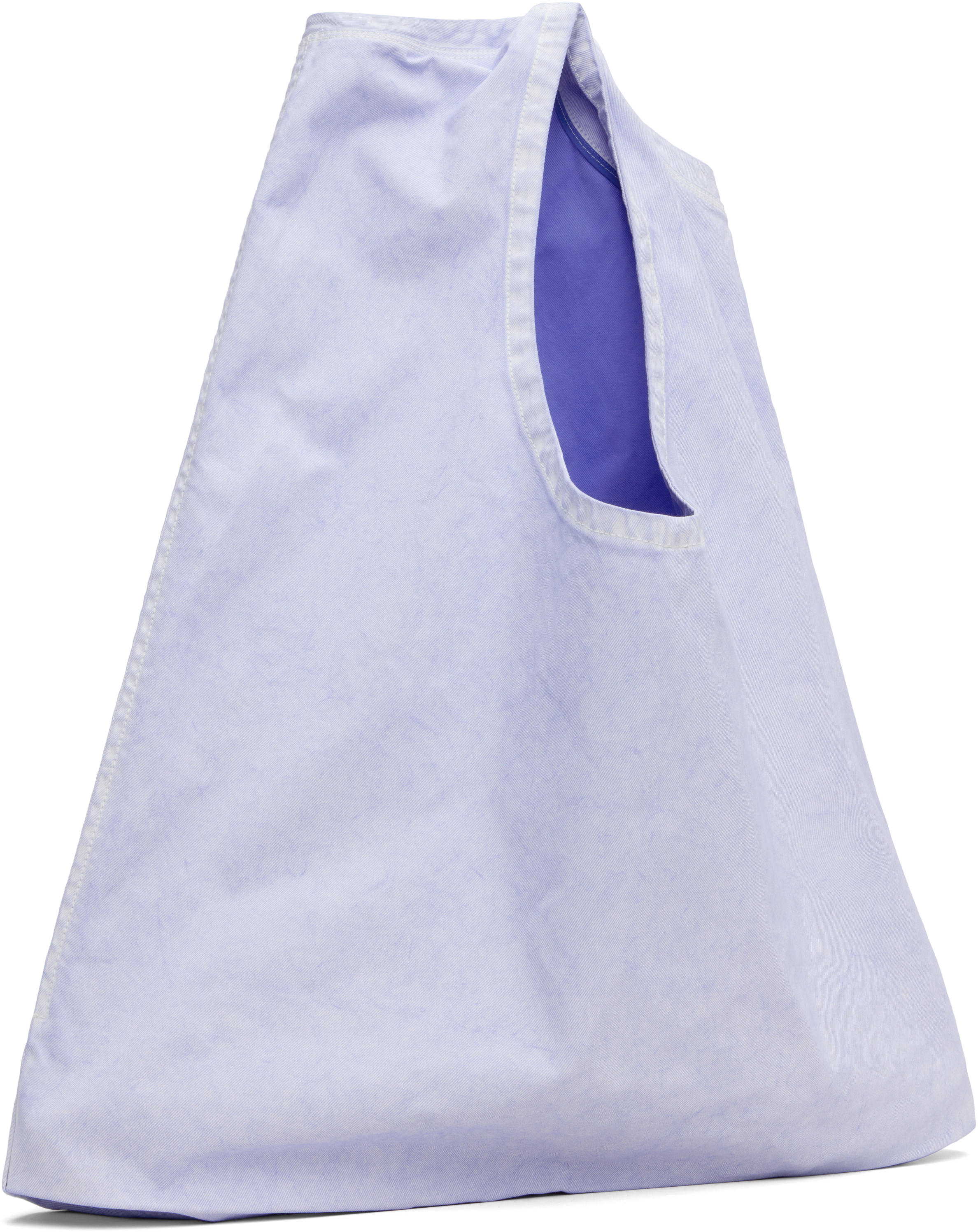 Issey Miyake Blue Sculptural Convertible Vest Bag