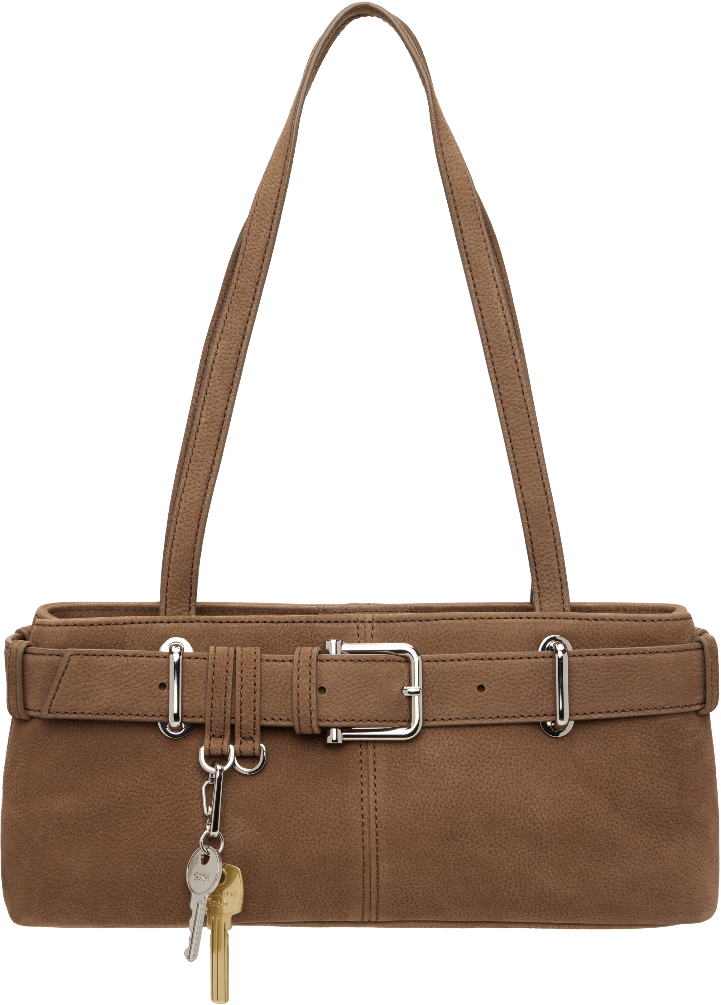 OSOI: Brown Shoulder Brocle Mini Bag | SSENSE