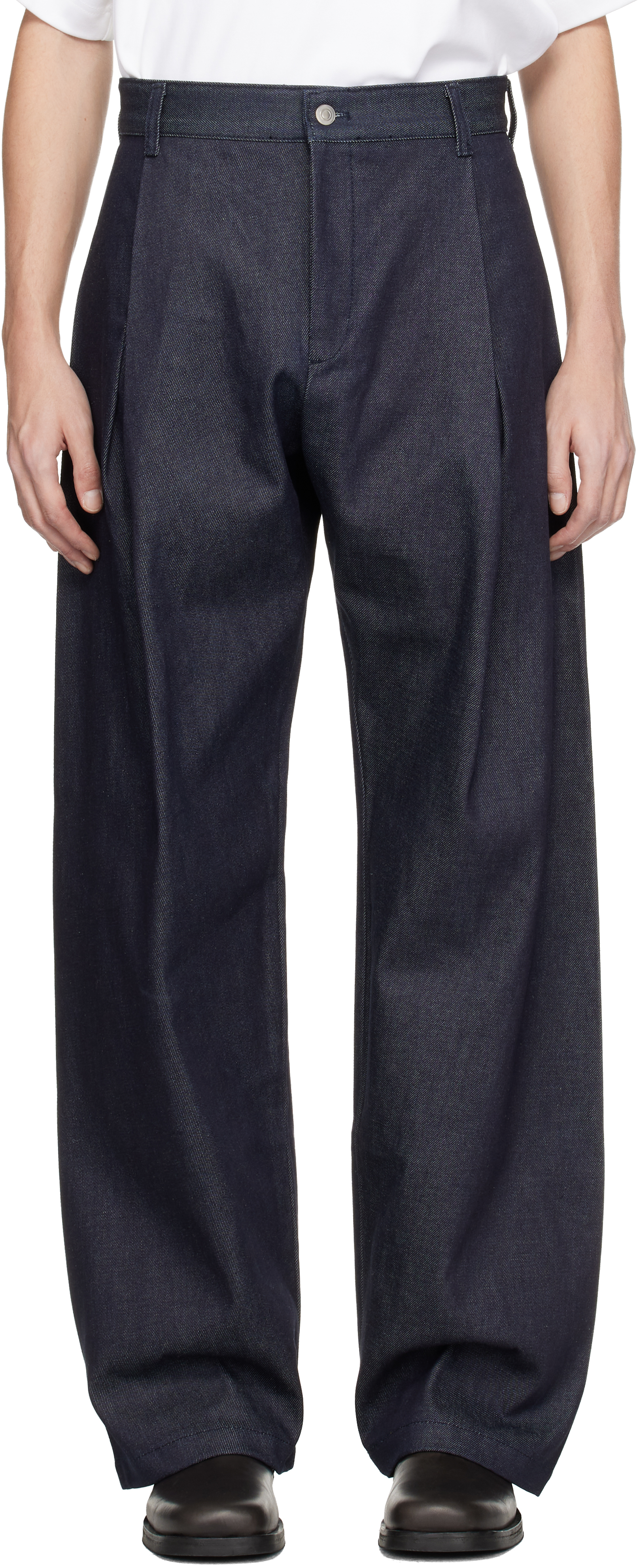 Seventh: Navy 440 Bermuda Jeans | SSENSE Canada