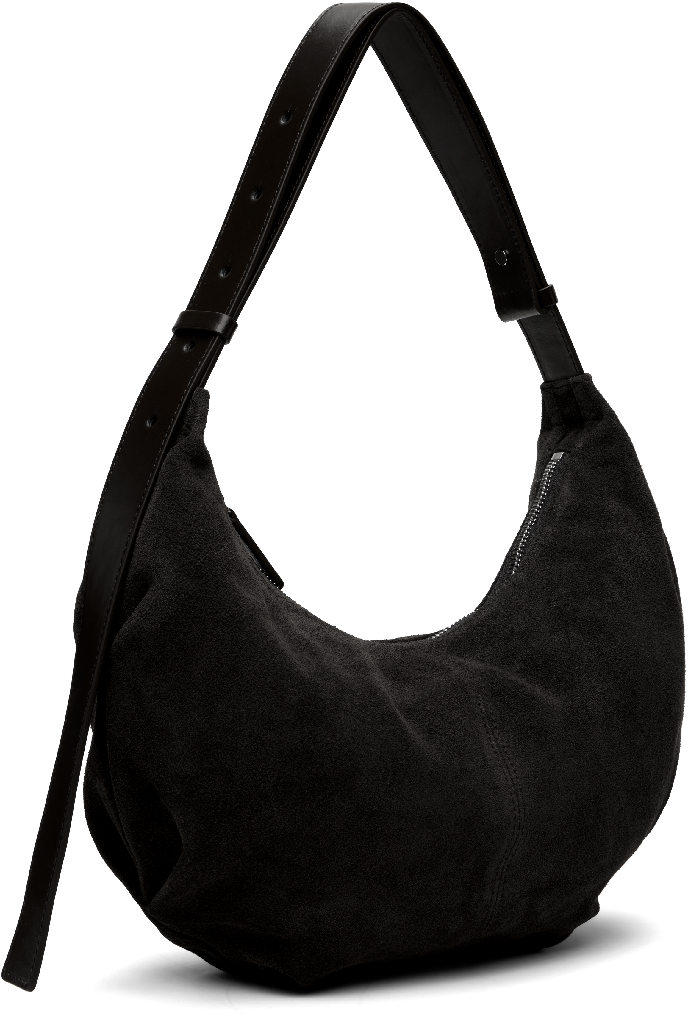 Nothing Written Black Ht Suede Shoulder Bag In Black