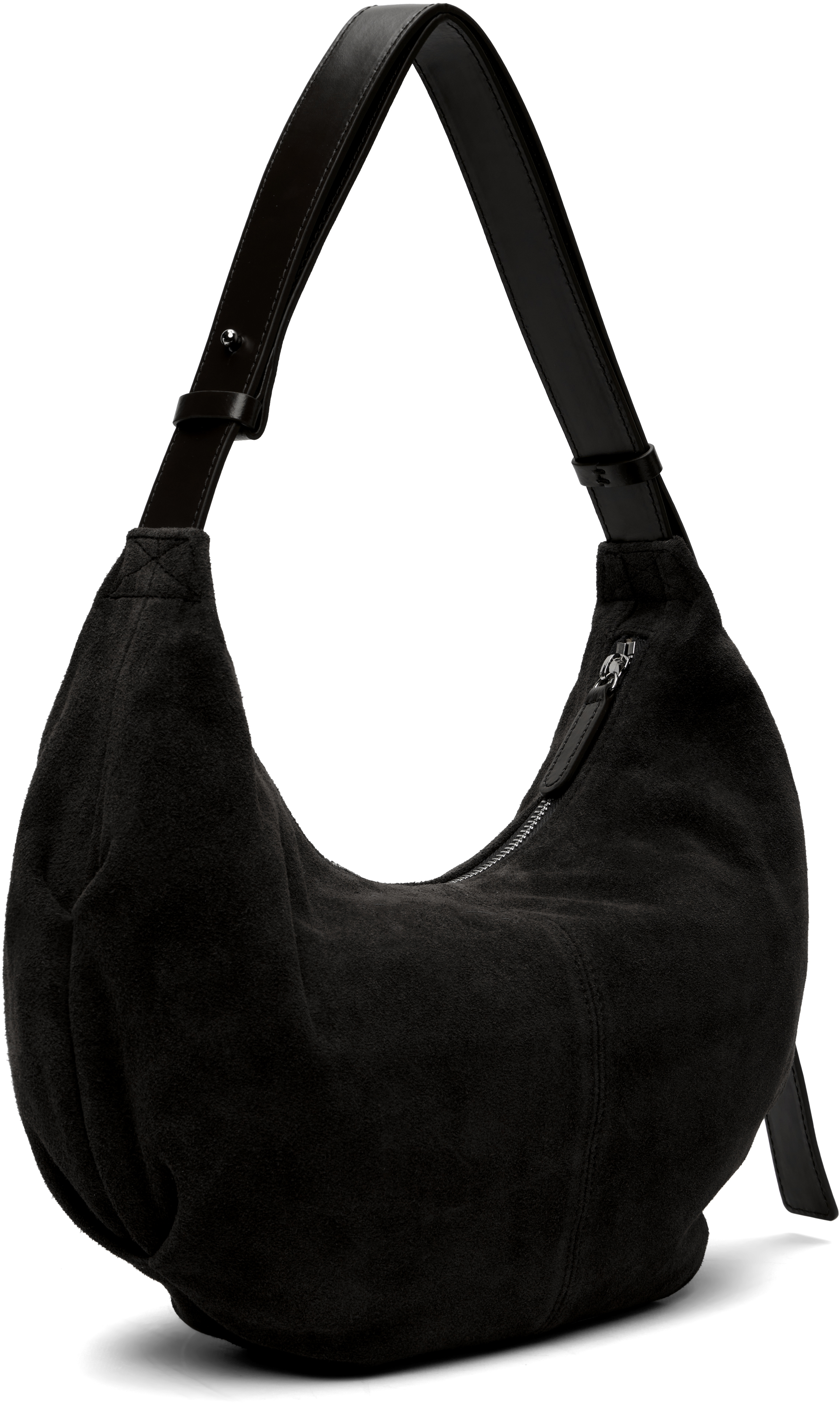 Nothing Written Black Ht Suede Shoulder Bag In Black