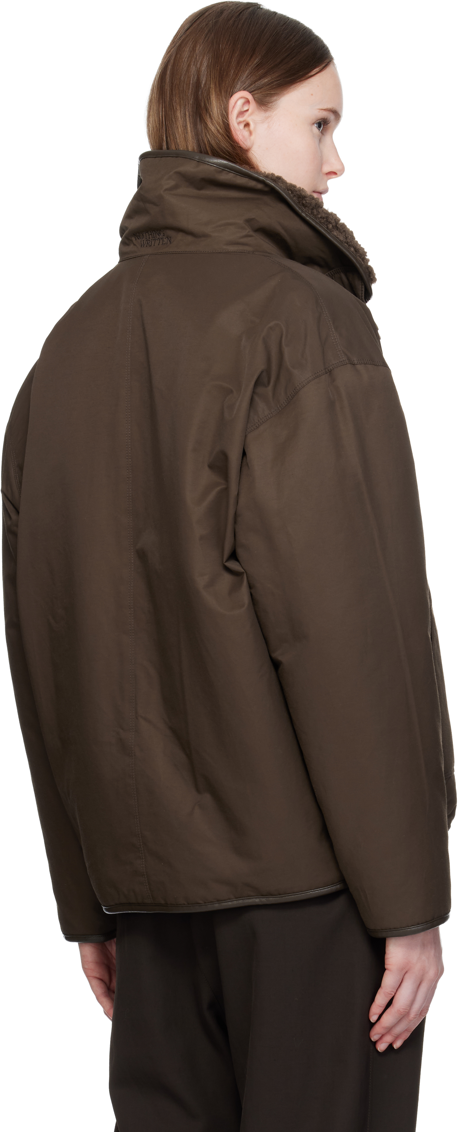 Nothing Written Brown Pooh Reversible Faux-shearling Jacket In Brown