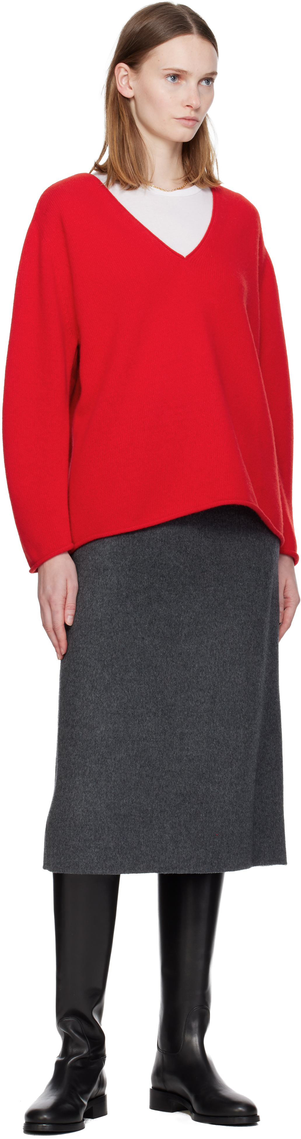 Nothing Written Gray Sander Midi Skirt In Gray