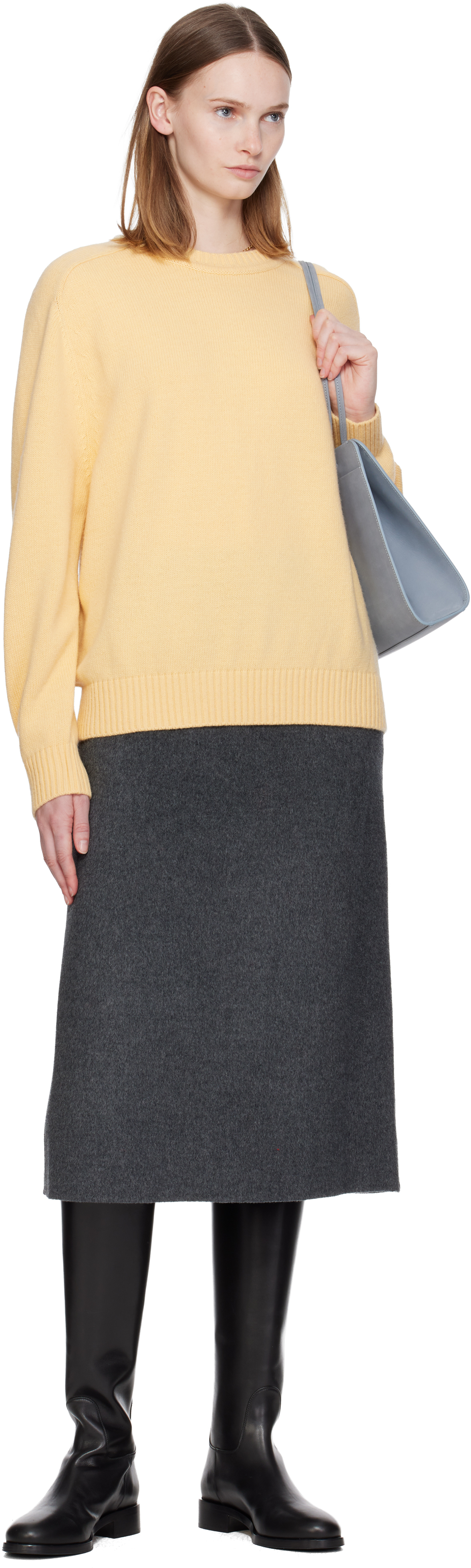 Nothing Written Yellow Jude Round Sweater In Yellow