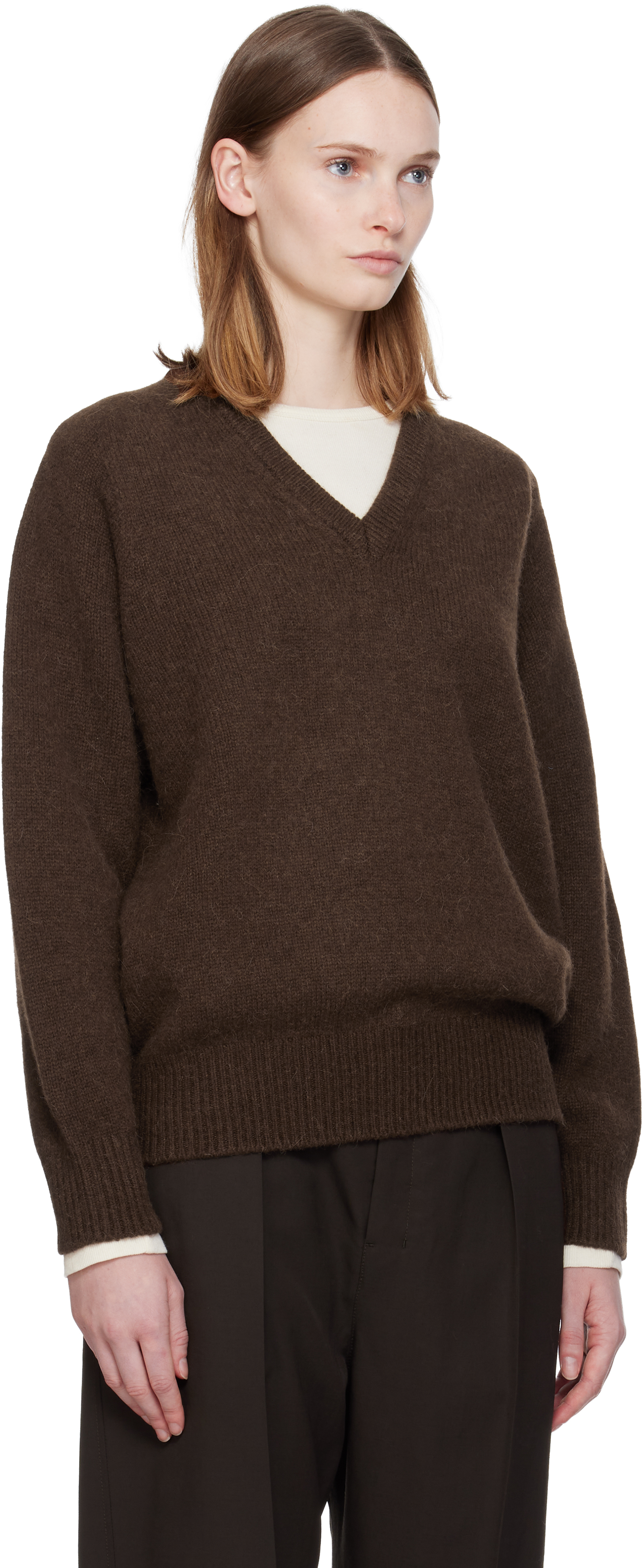 Nothing Written Brown Pound Alpaca Sweater In Brown