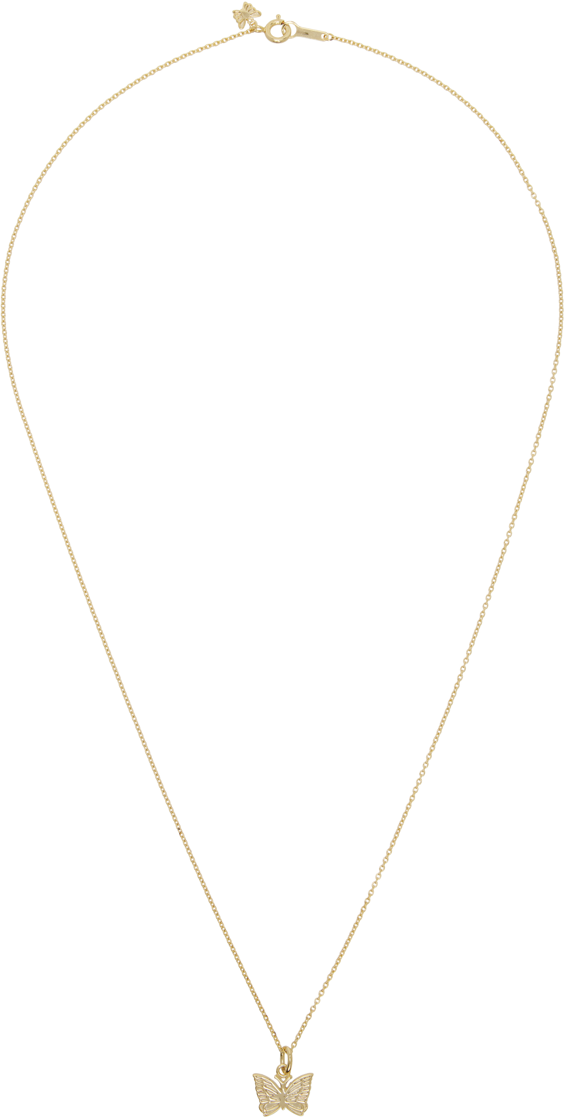 NEEDLES: Papillon Pendant Necklace | SSENSE