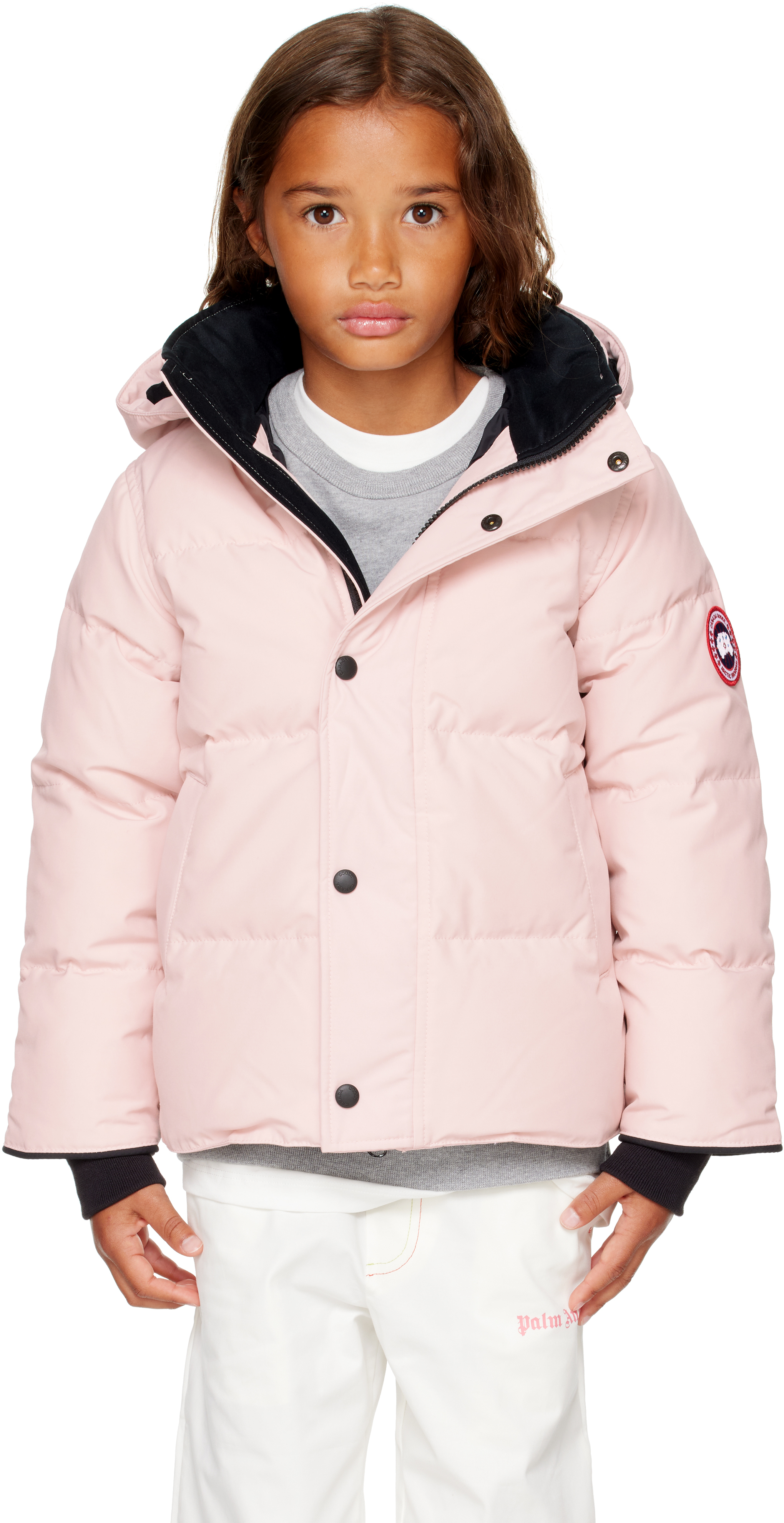 Canada Goose Little Kids Pink Snowy Owl New Edition Down Parka In Pink