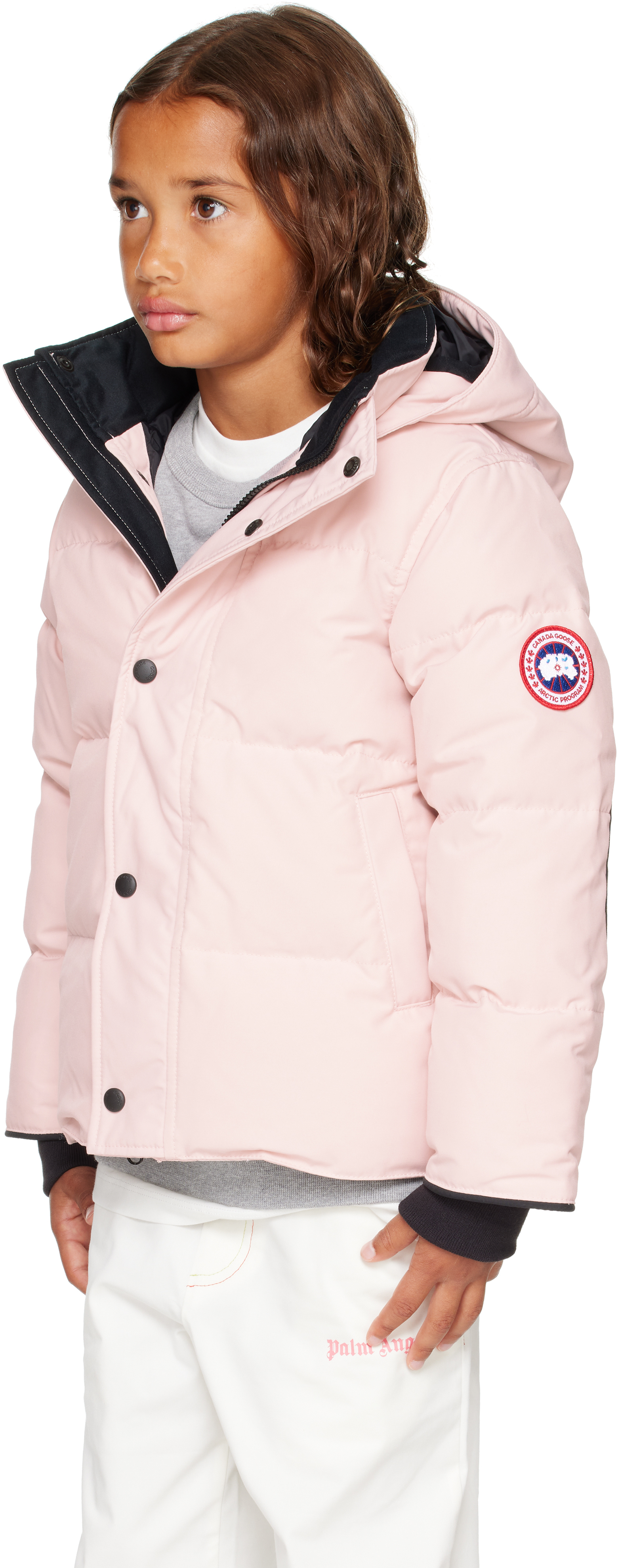 Canada Goose Little Kids Pink Snowy Owl New Edition Down Parka In Pink