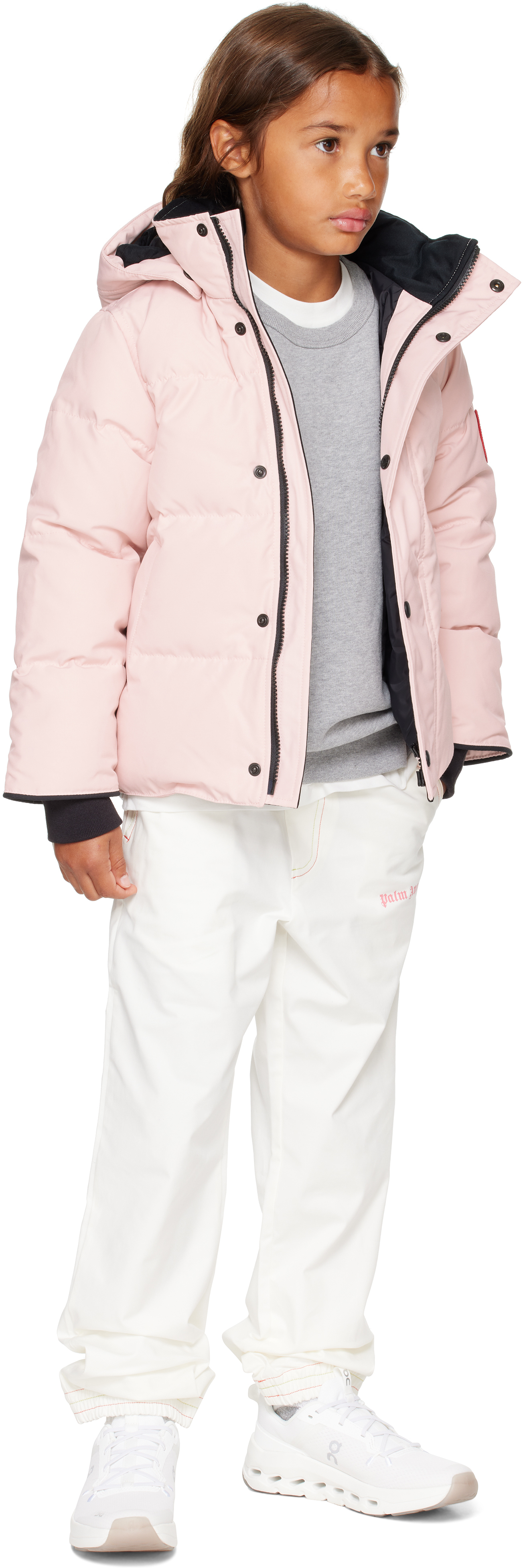 Canada Goose Little Kids Pink Snowy Owl New Edition Down Parka In Pink
