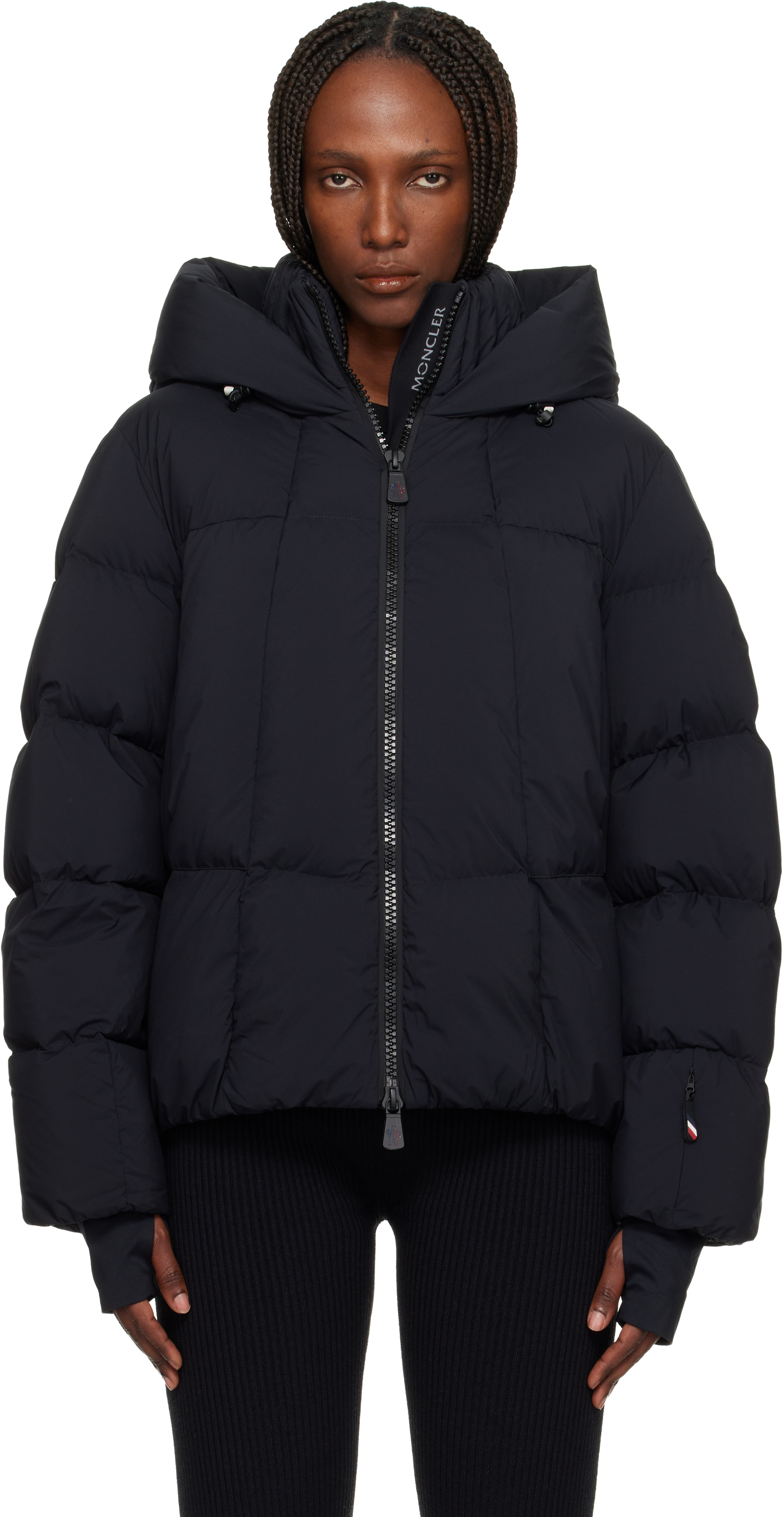 Moncler Grenoble: Black Bonnieure Down Jacket | SSENSE