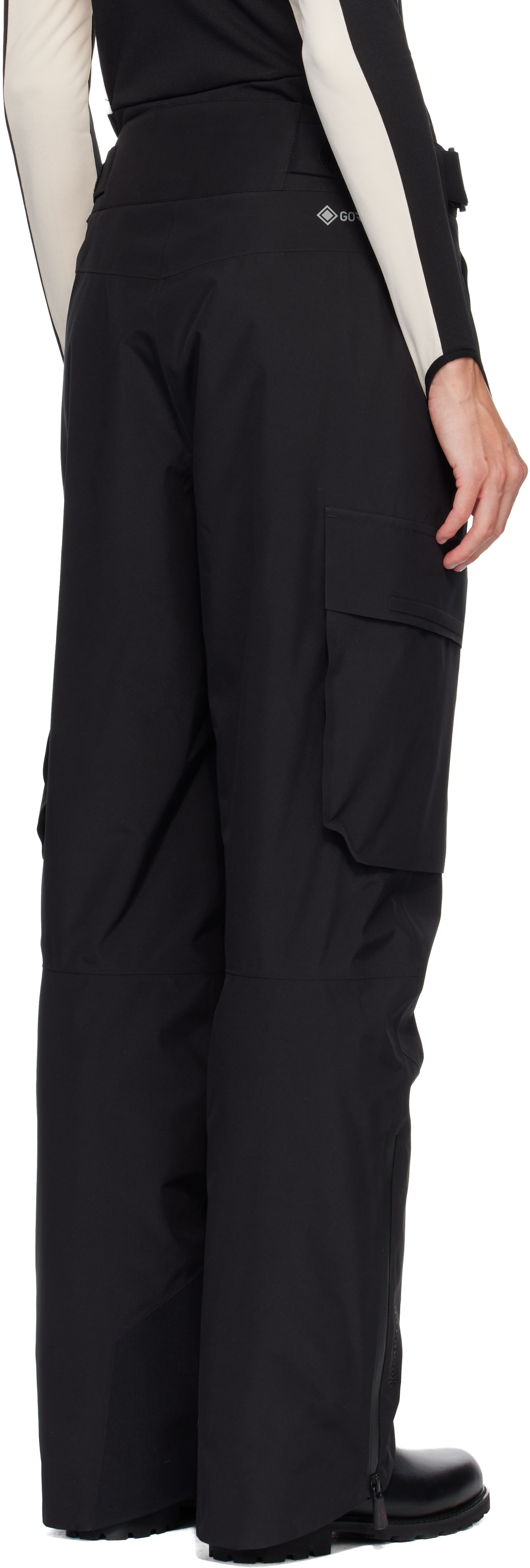 Moncler Black Padded Gore-tex Ski Pants In Black