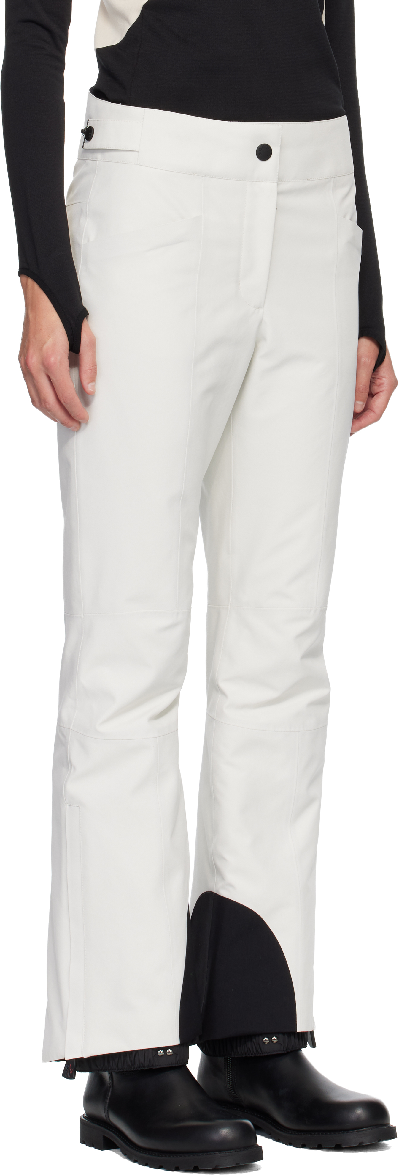 Moncler Padded Gore-tex Ski Trousers In White