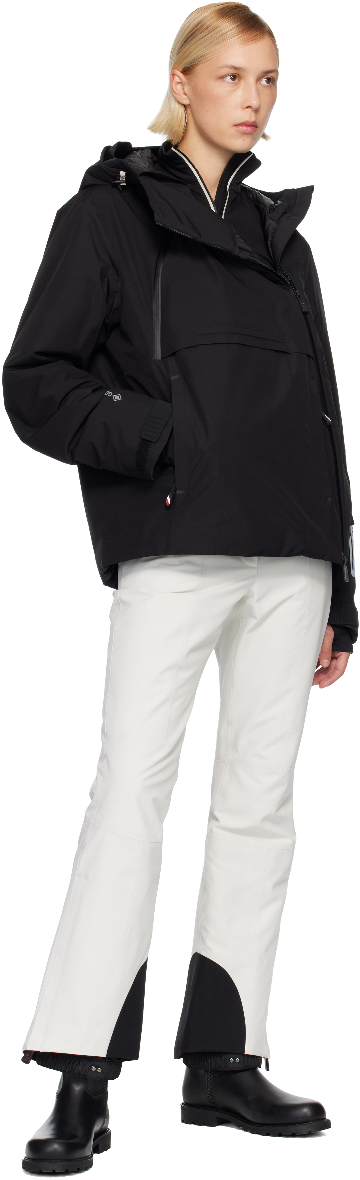 Moncler Padded Gore-tex Ski Trousers In White