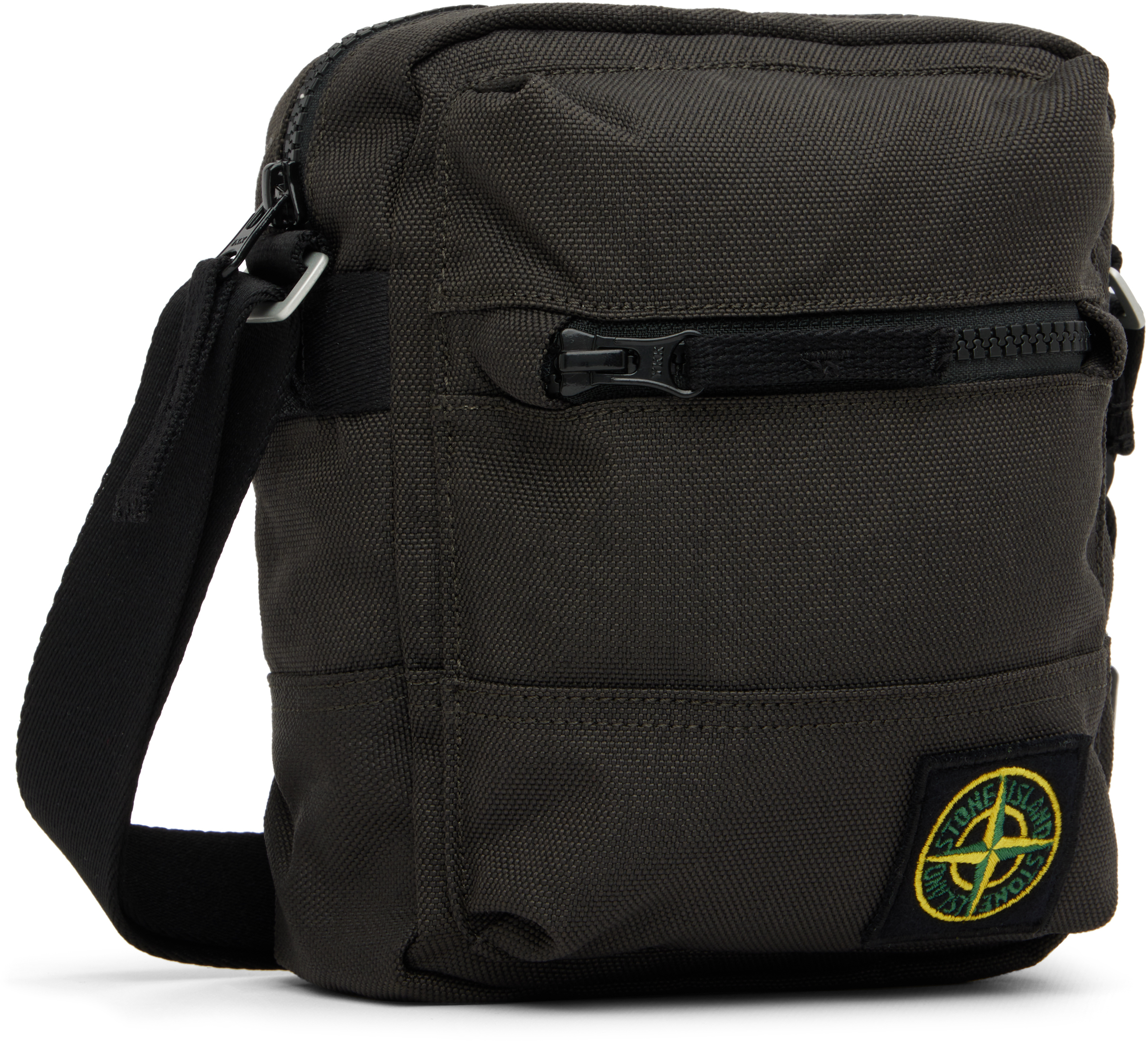 Stone Island Gray 9200011 Resin Treated Cordura 1500 Pouch In Gray