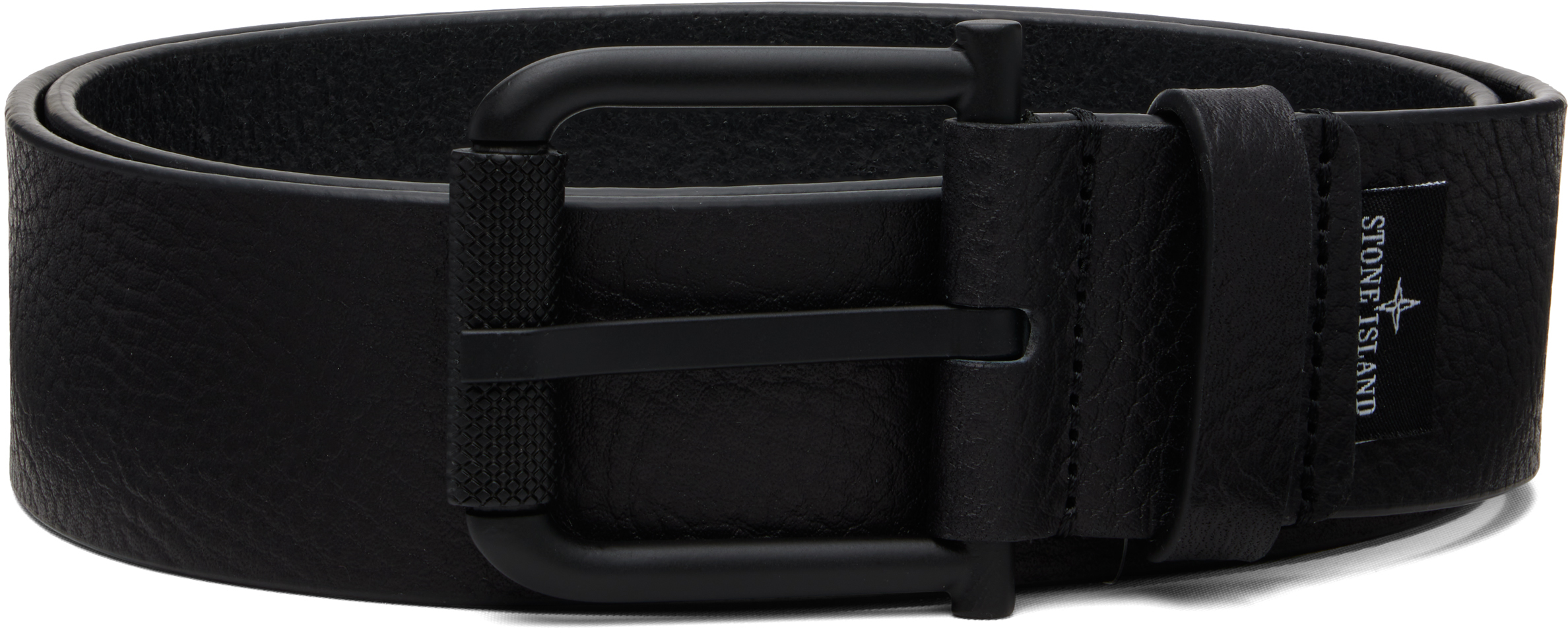Black 9300002 Tumbled Leather Belt