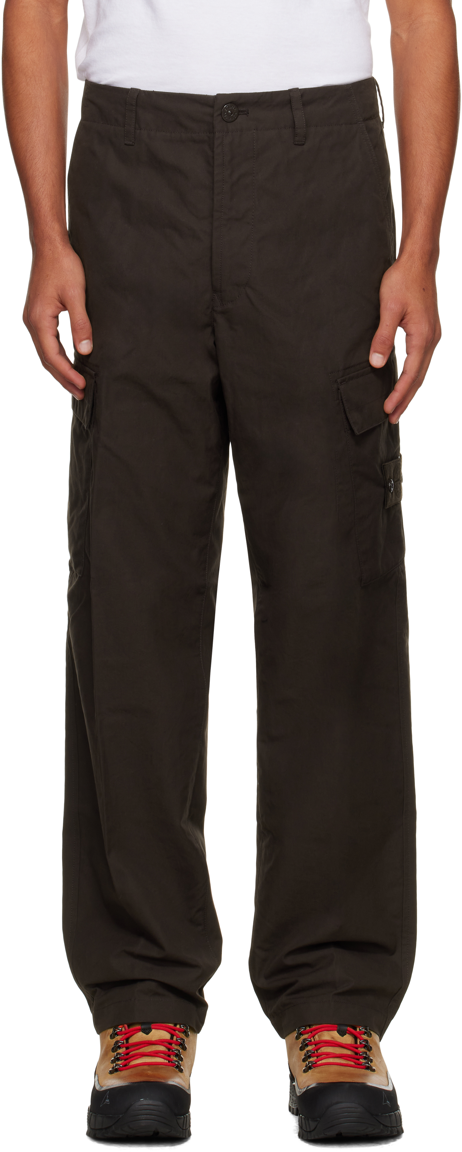 Stone Island: ブラウン 3100019 Weatherproof コットンキャンバス