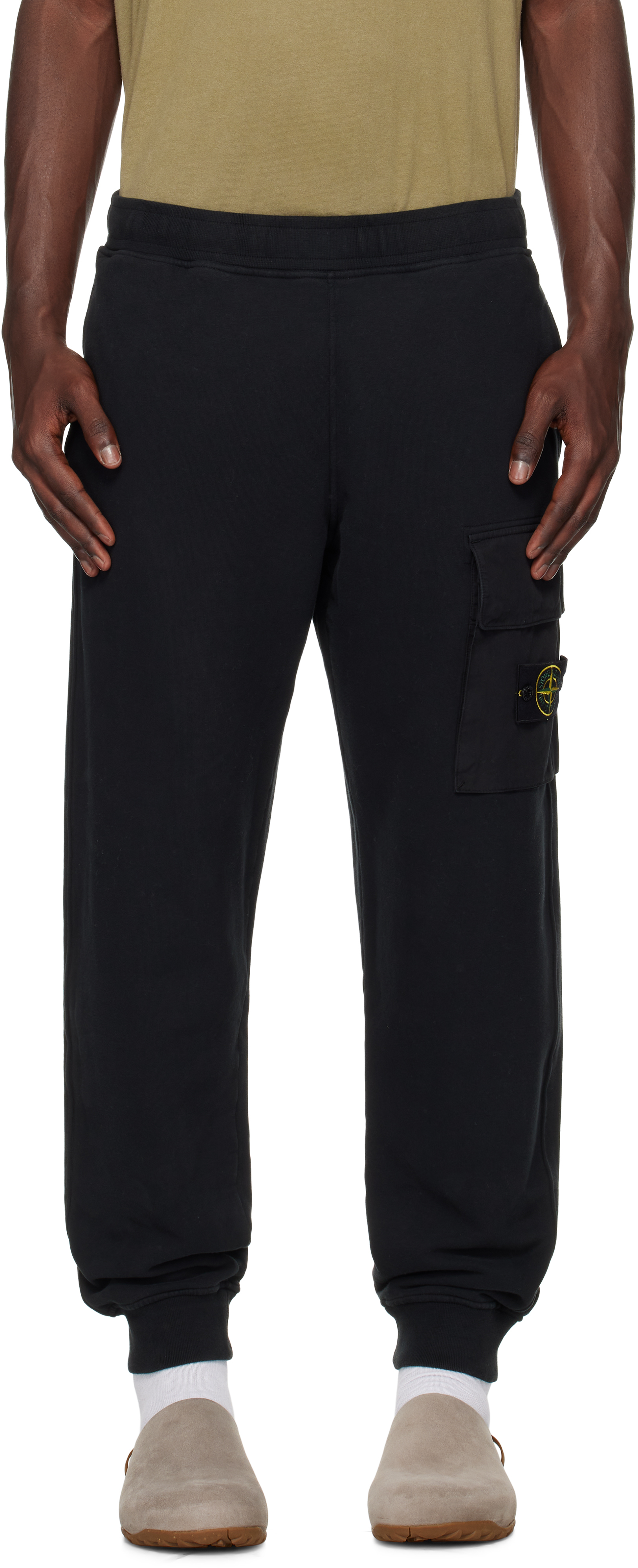Black 6200003 Brushed Organic Fleece Sweatpants
