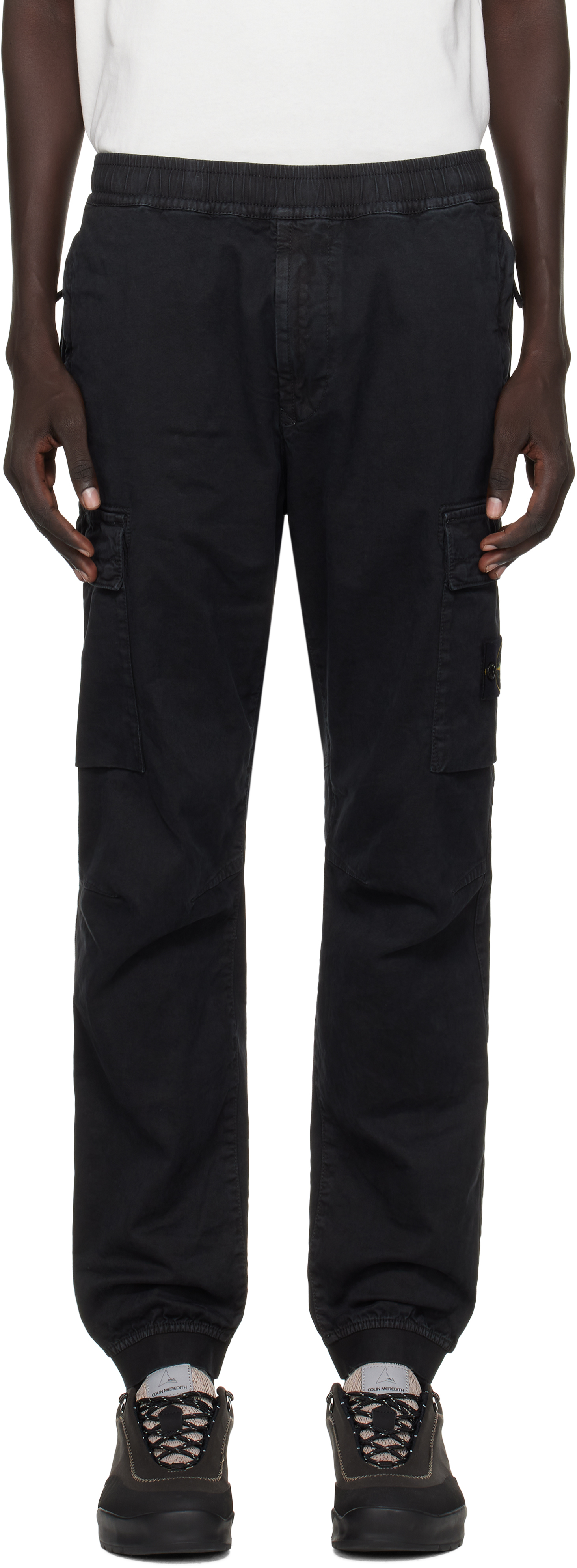 STONE  ブラック カーゴパンツ　w28 STONE ISLAND カーゴパンツ W28 ブラック