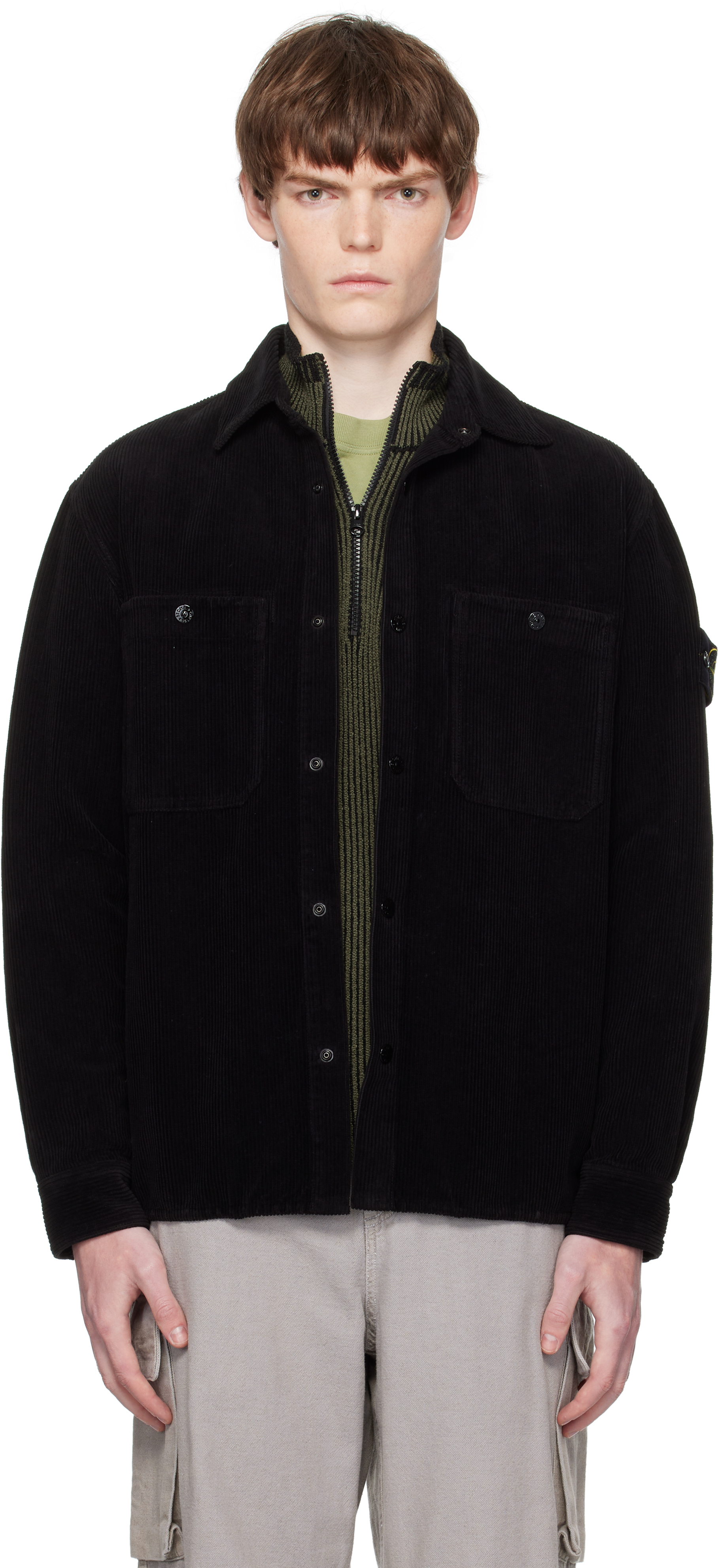 Black 1200012 Organic Cotton Corduroy 800 Shirt