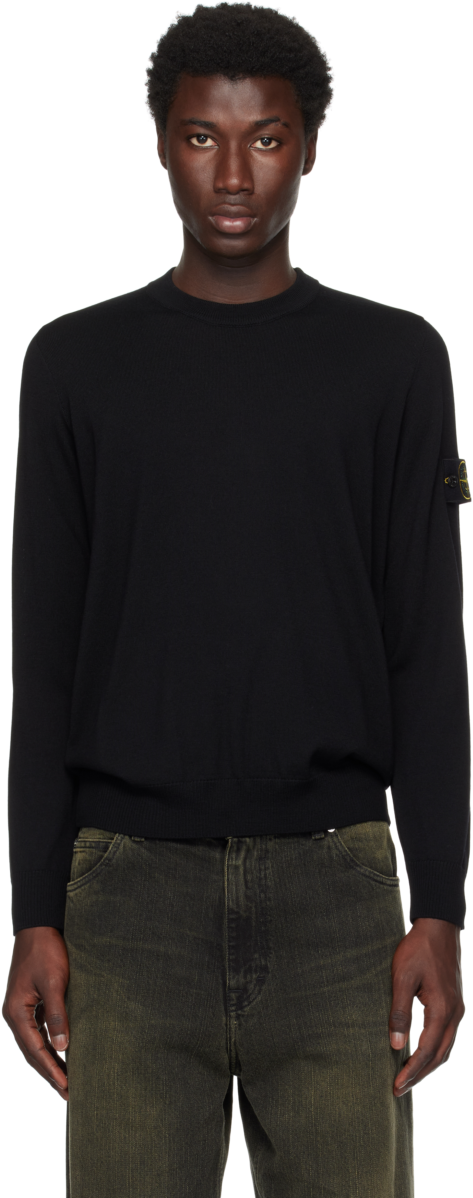 Black 5100045 Light RWS Geelong Wool Sweatshirt