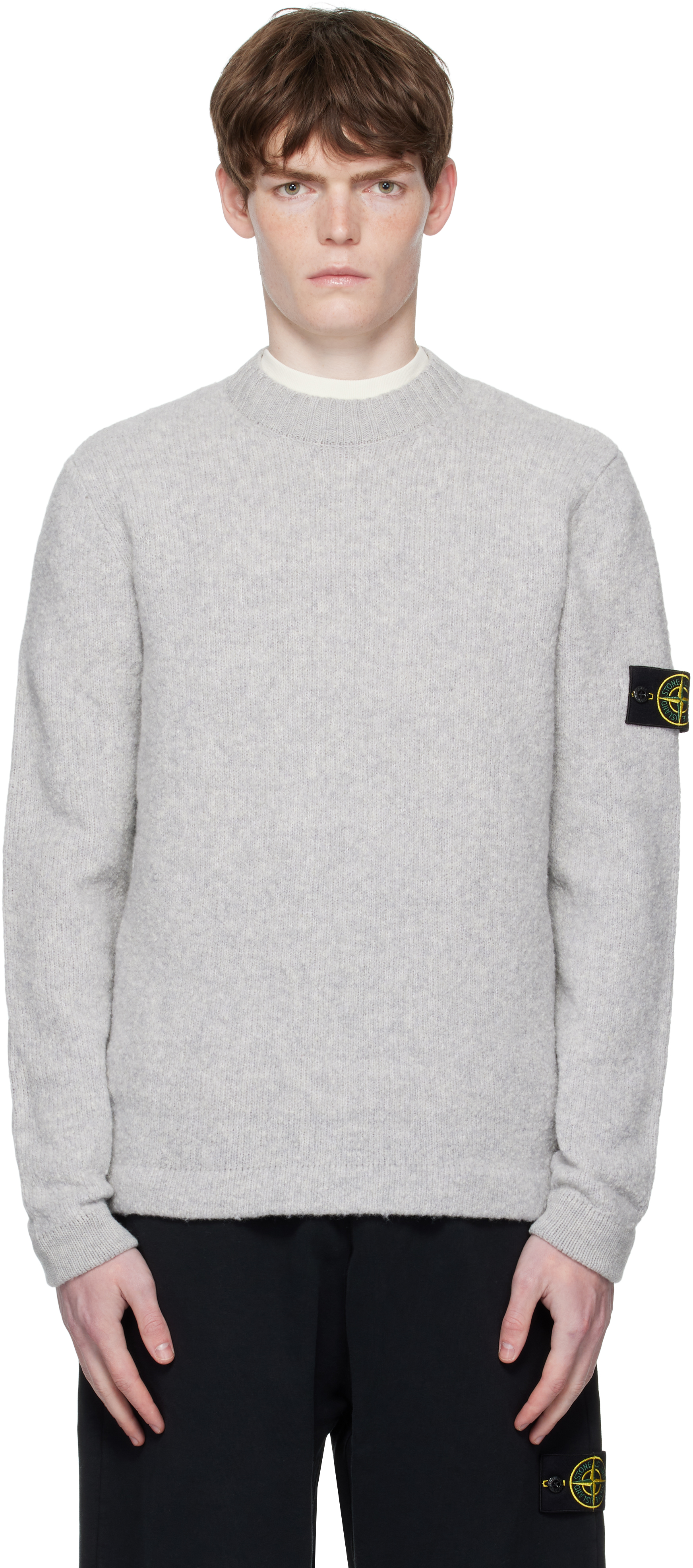 Gray 5100056 Fancy Yarn Sweater