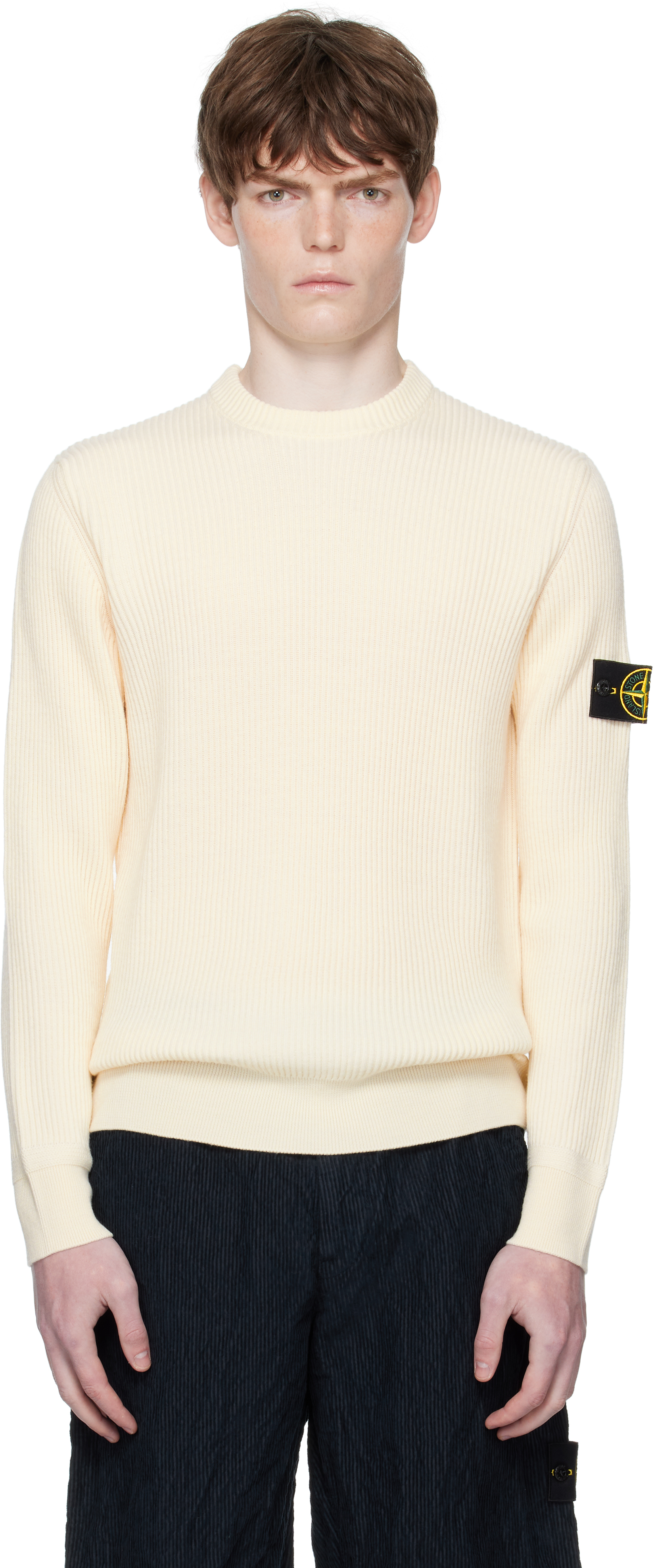 Off-White 5100053 Full Rib RWS Wool Sweater