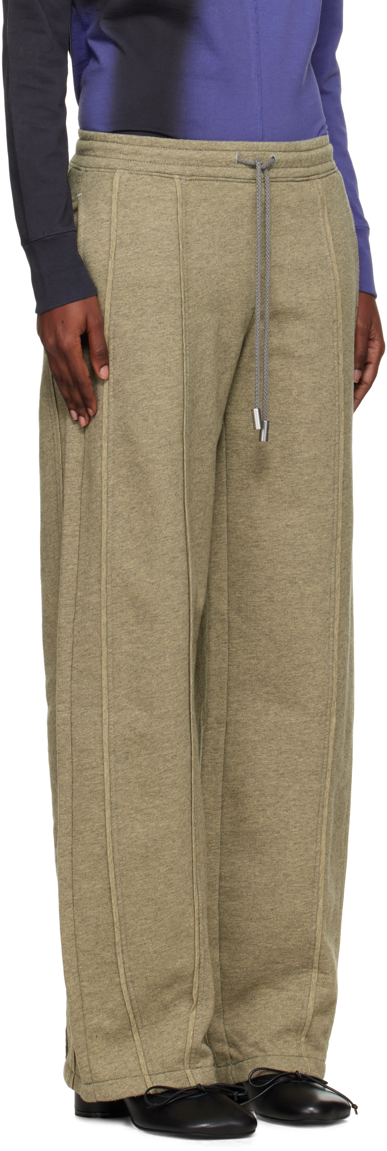 Eckhaus Latta Gray El Sweatpants In Brown