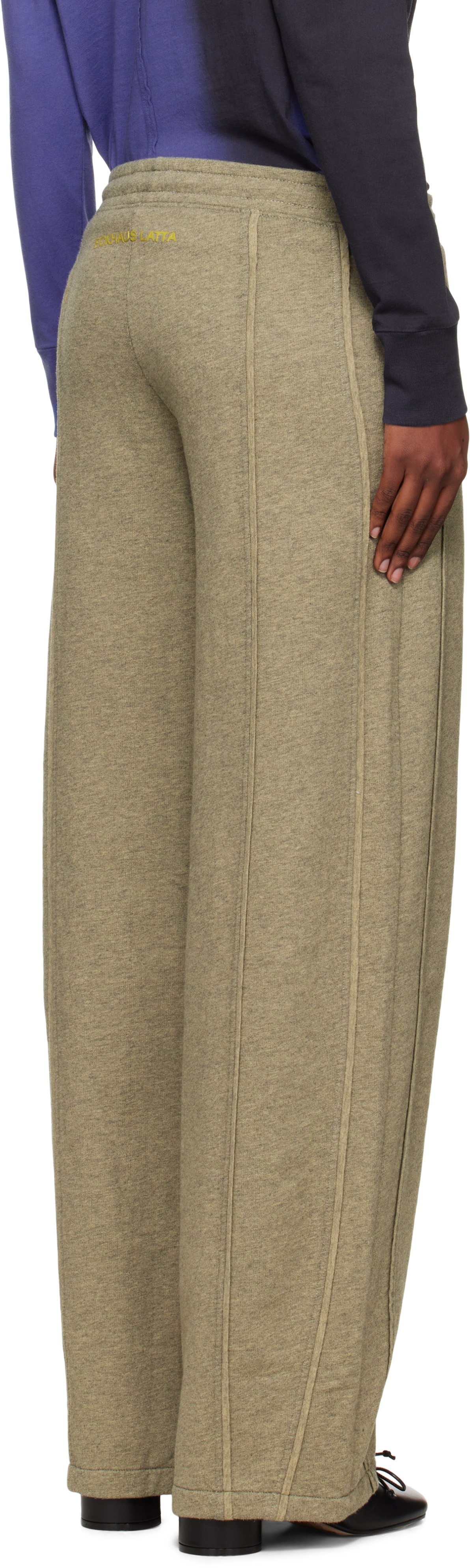 Eckhaus Latta Gray El Sweatpants In Brown