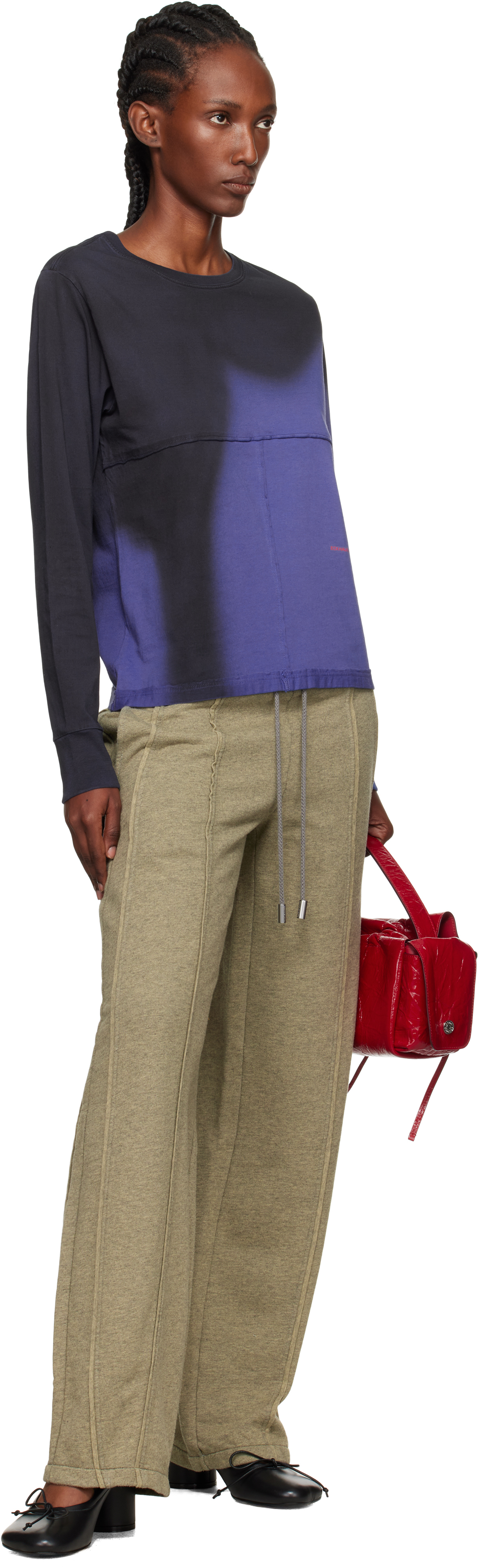 Eckhaus Latta Gray El Sweatpants In Brown