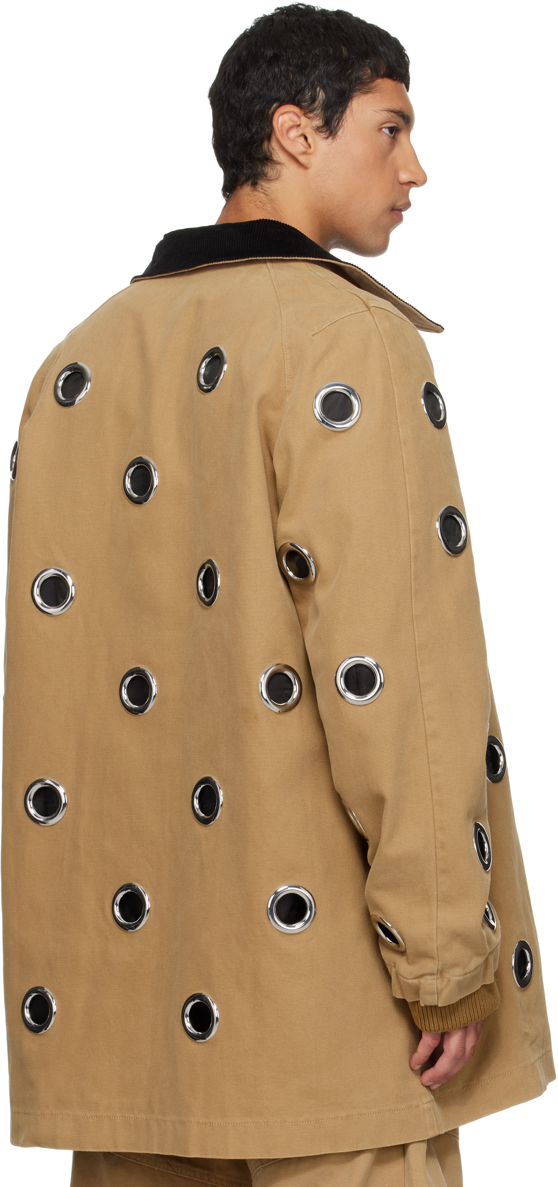 Egonlab Beige Barbour Jacket In Brown