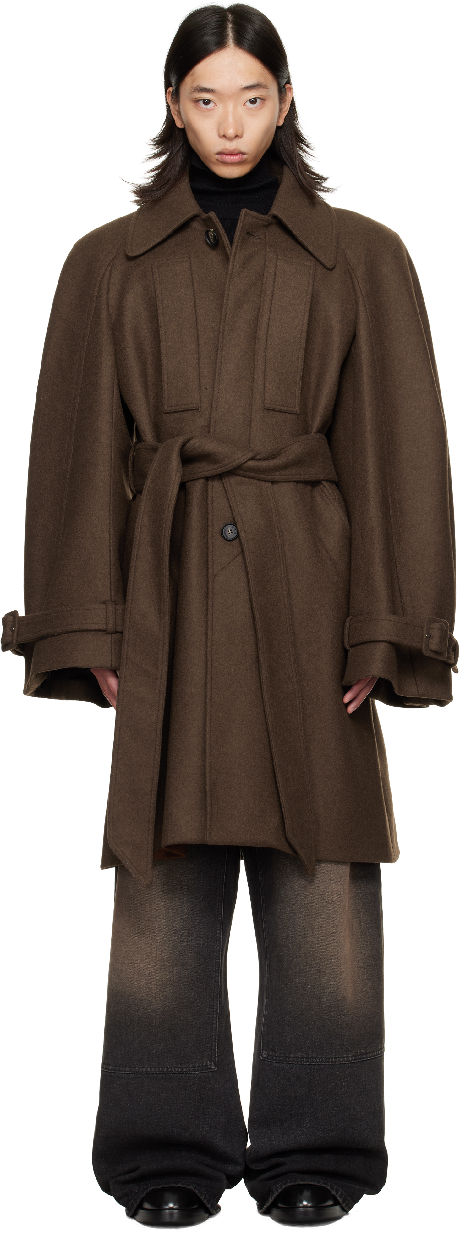 オ*ジ様 EGON lab LONG EGONIC COAT 44 コート Egon lab. エゴンラボ EGONIMATI LONG COAT スーパーロング