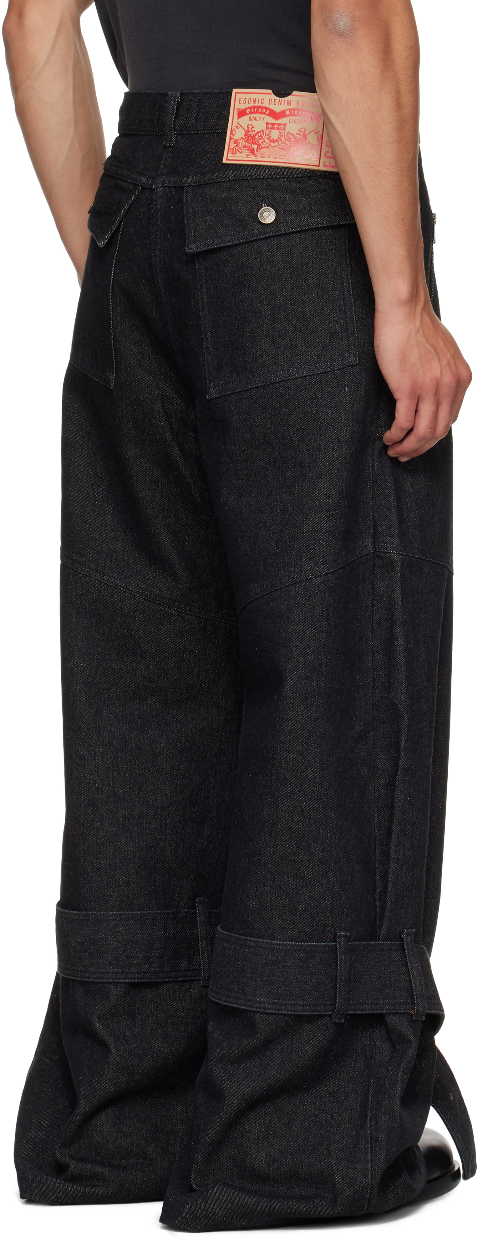 Egonlab Cargo Jeans In Black