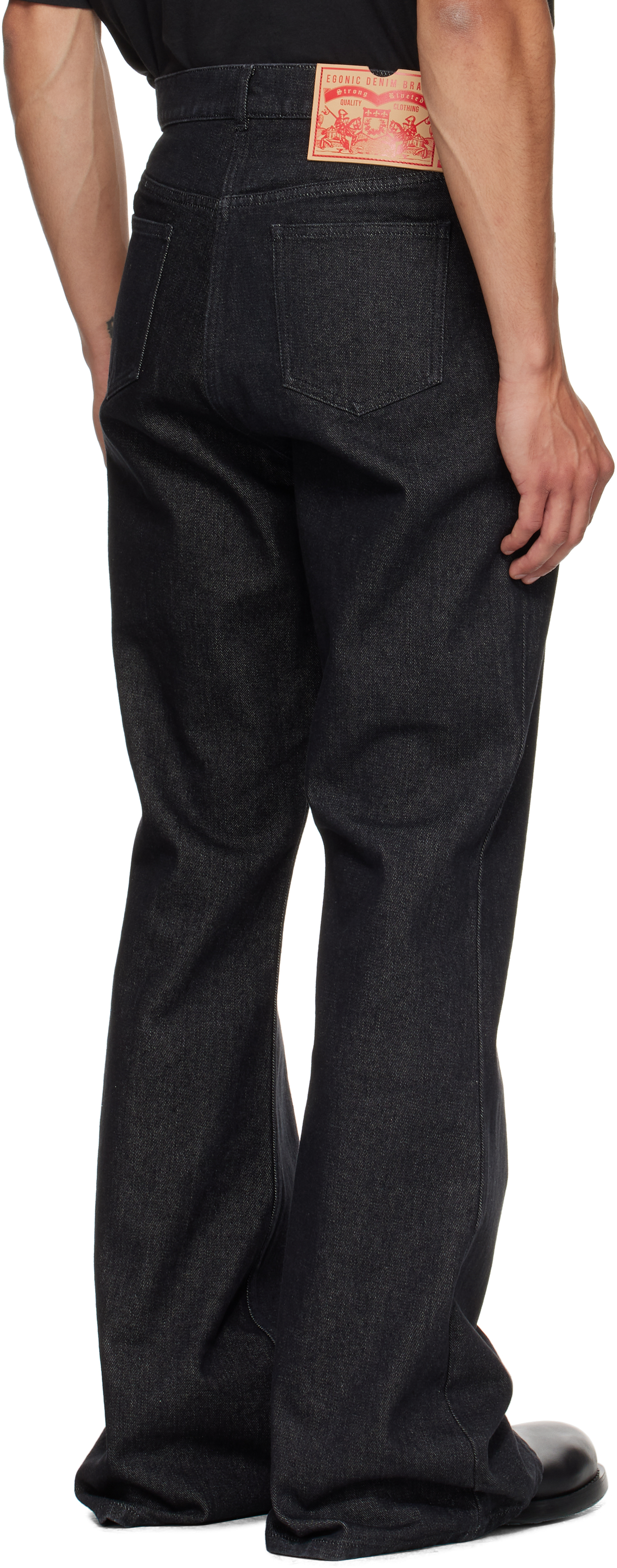 Egonlab Samy Wide Leg Jeans In Black
