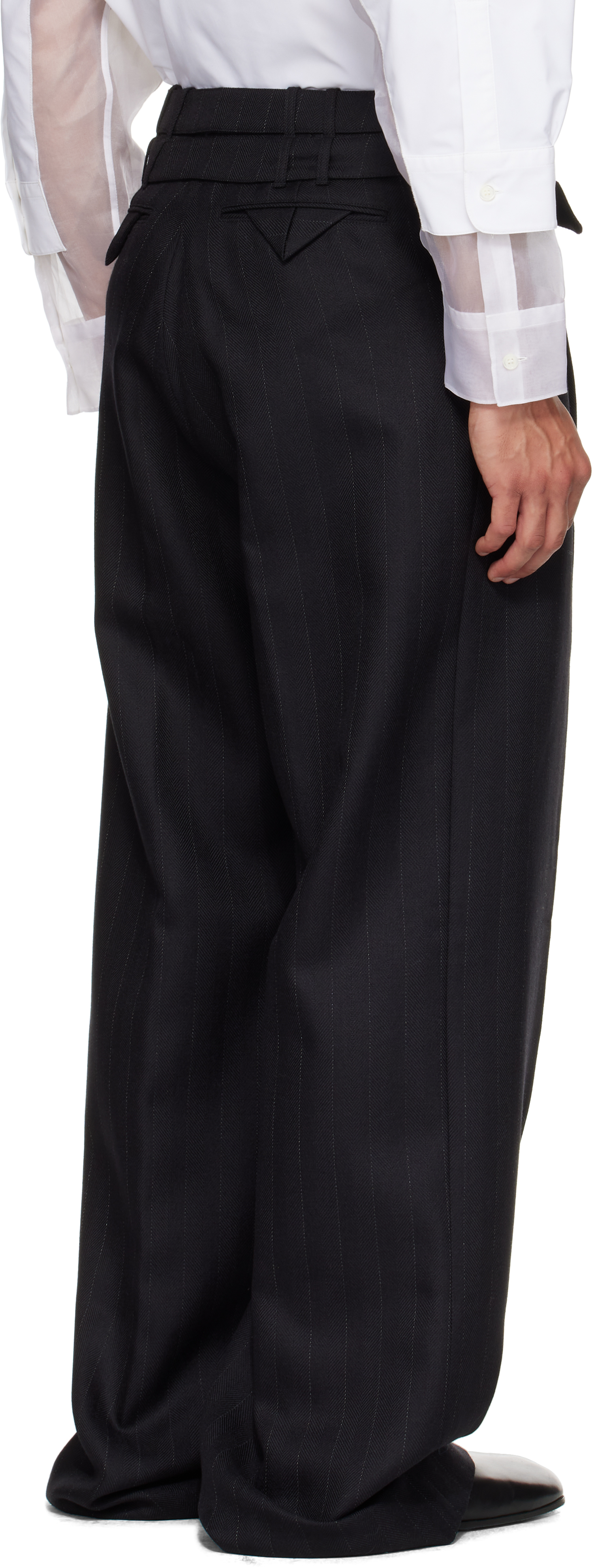 Egonlab Pleated Trousers In Black