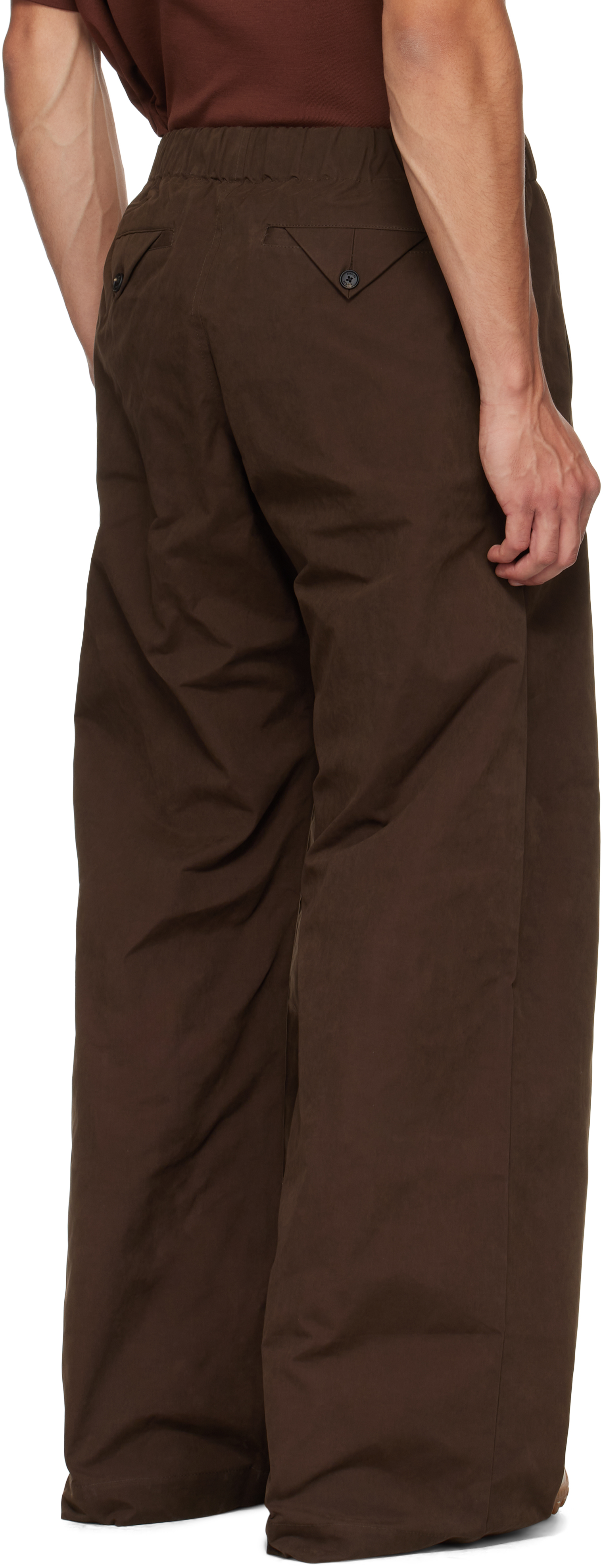 Egonlab Brown Track Trousers In Brown